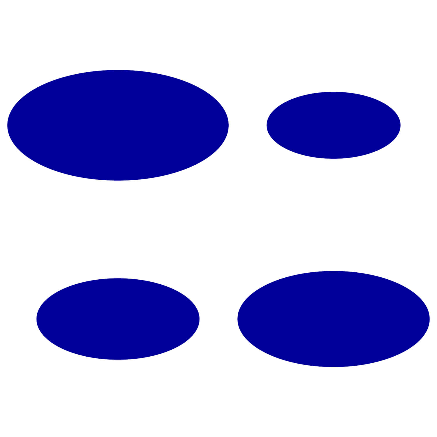 PLEXIGLAS® Zuschnitt 3-50cm - ovale Scheiben blau Gruppenbild