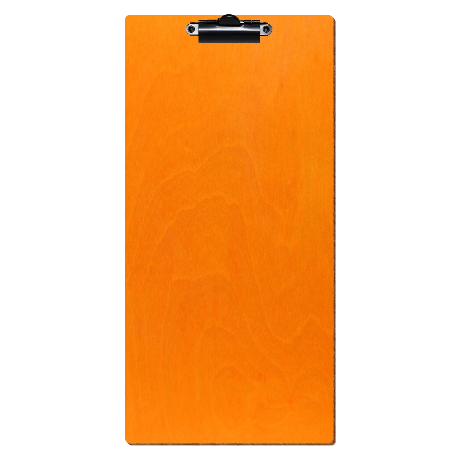 Klemmbrett Barformat Orange hochkant Zahnklemme schwarz