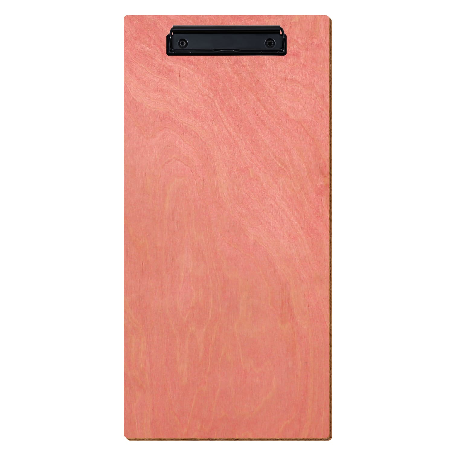 Klemmbrett Barformat Rosa hochkant Bügelklemme schwarz