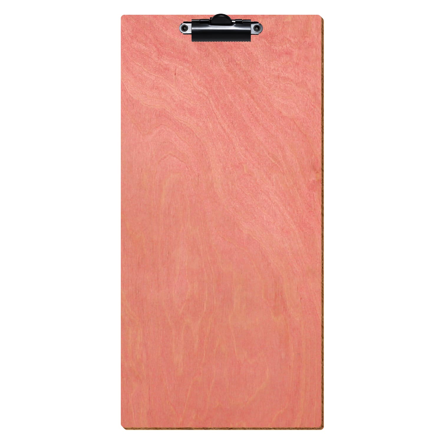 Klemmbrett Barformat Rosa hochkant Zahnklemme schwarz