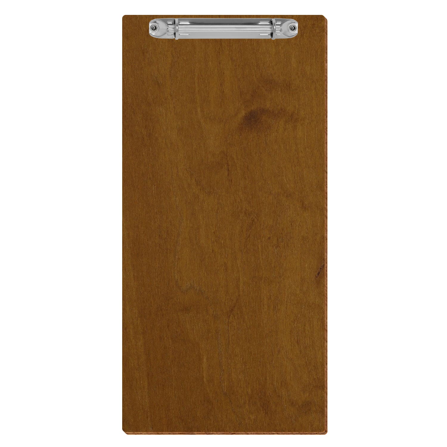 Klemmbrett Barformat Teak hochkant Ringbuchmechanik silber
