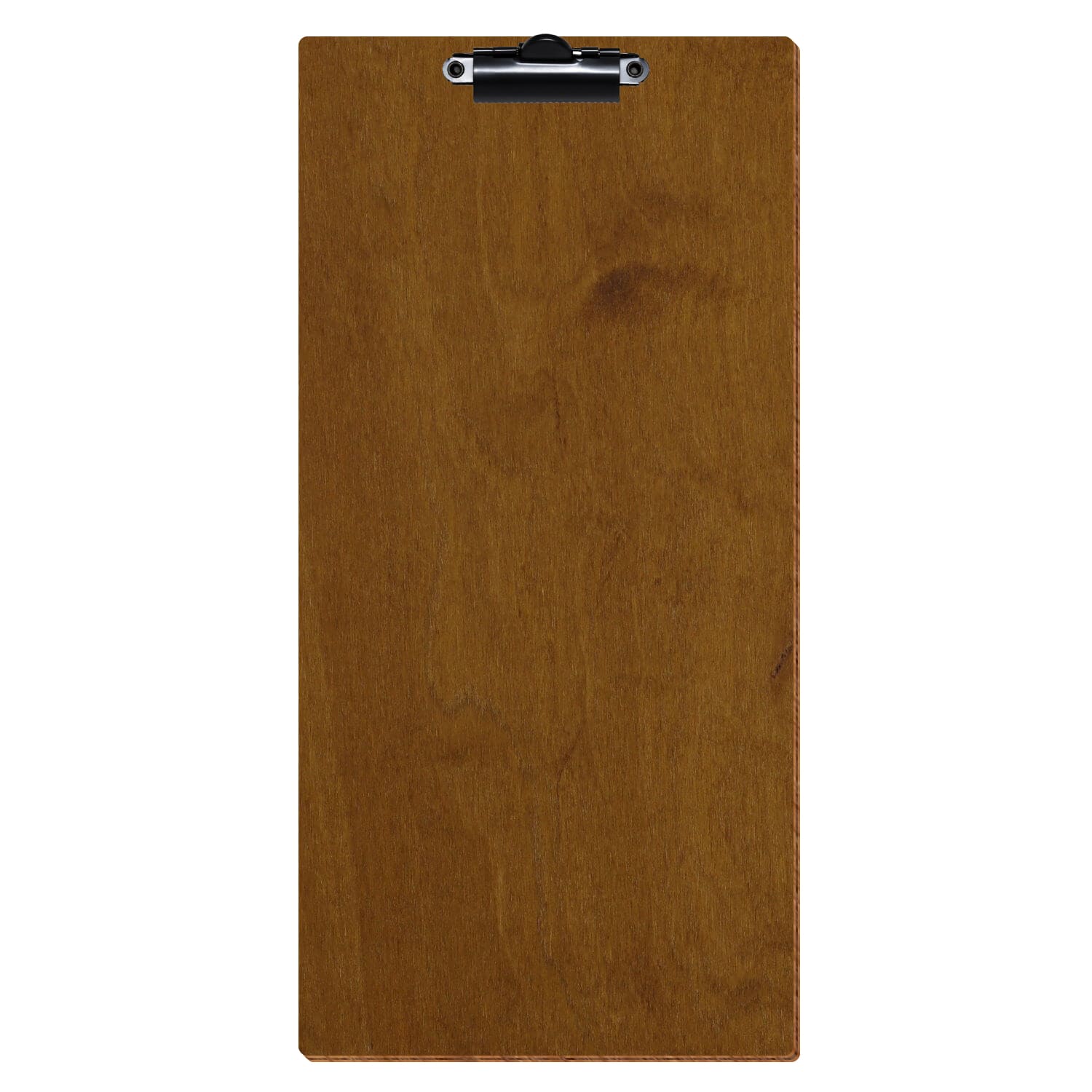 Klemmbrett Barformat Teak hochkant Zahnklemme schwarz