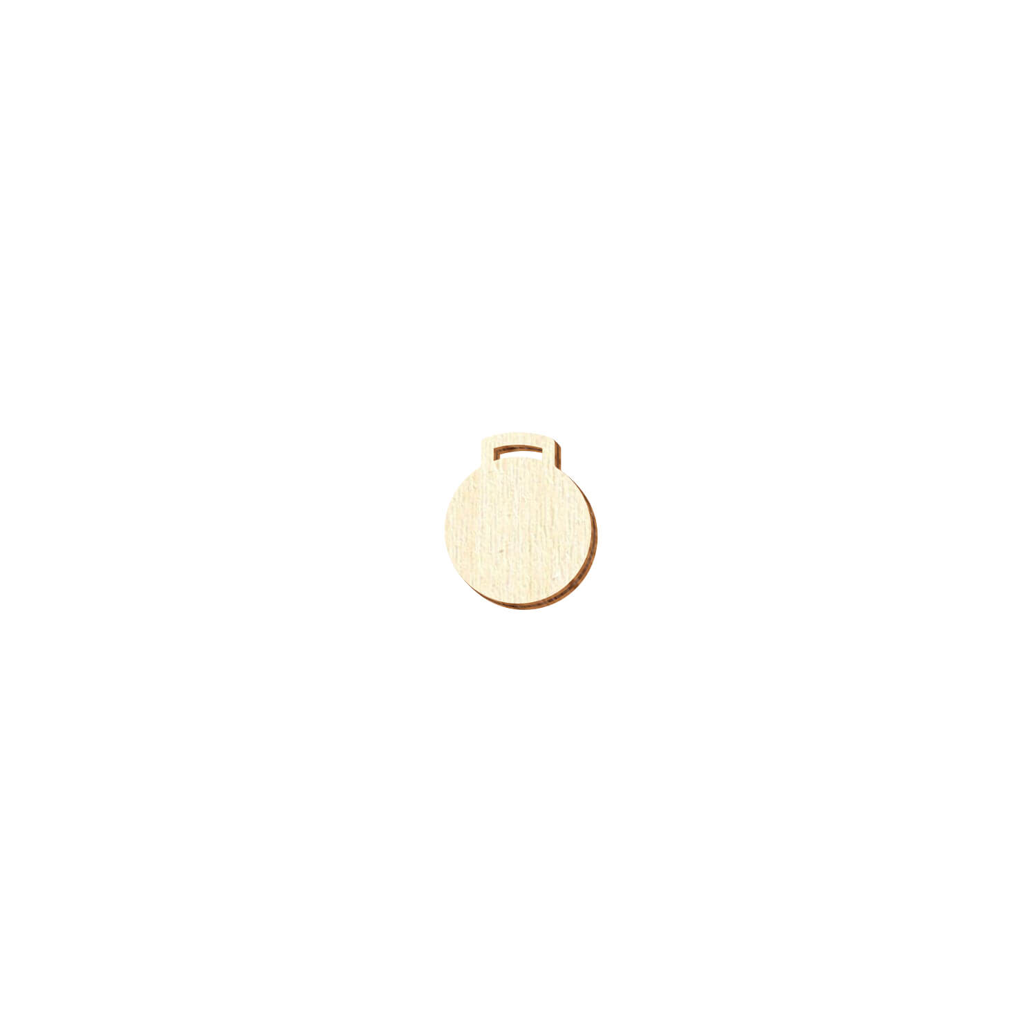 Holz Medaille rund - Deko Basteln 3cm