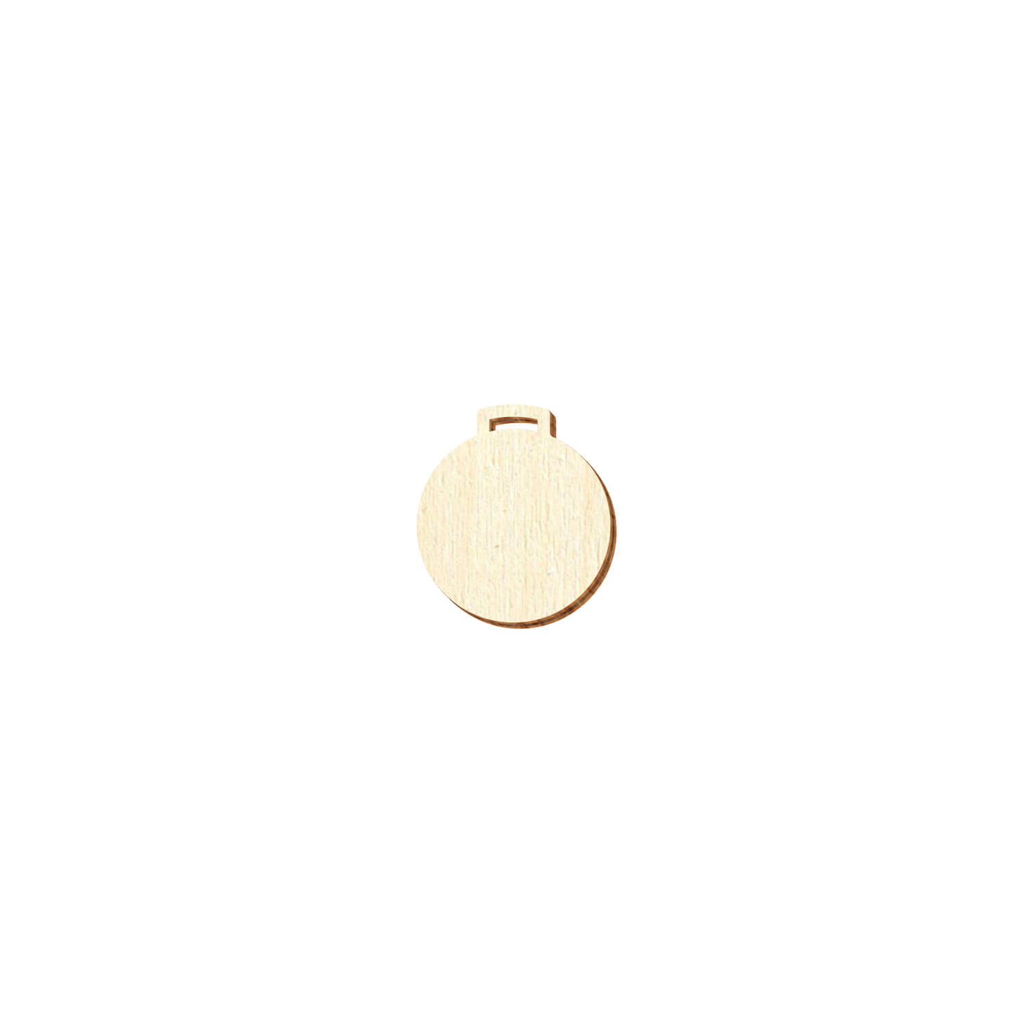 Holz Medaille rund - Deko Basteln 4cm