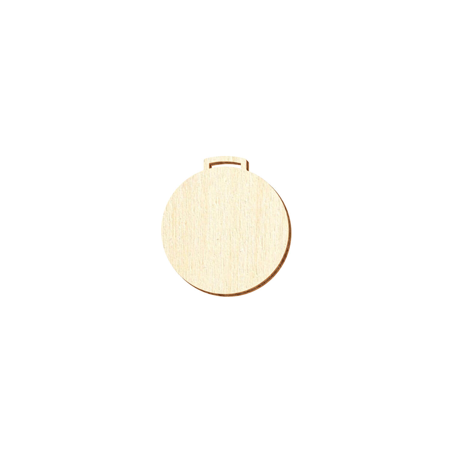 Holz Medaille rund - Deko Basteln 6cm