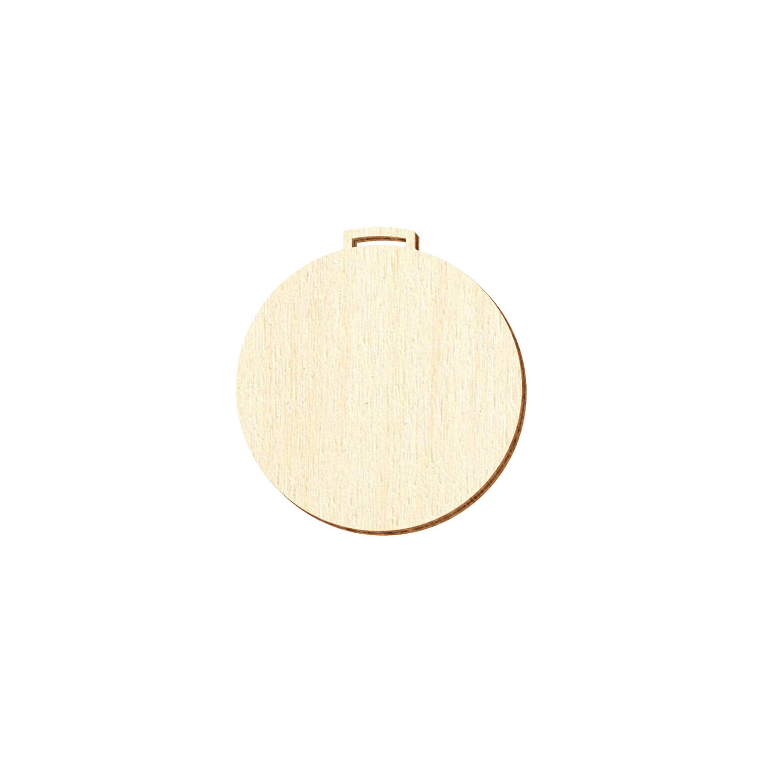 Holz Medaille rund - Deko Basteln 8cm
