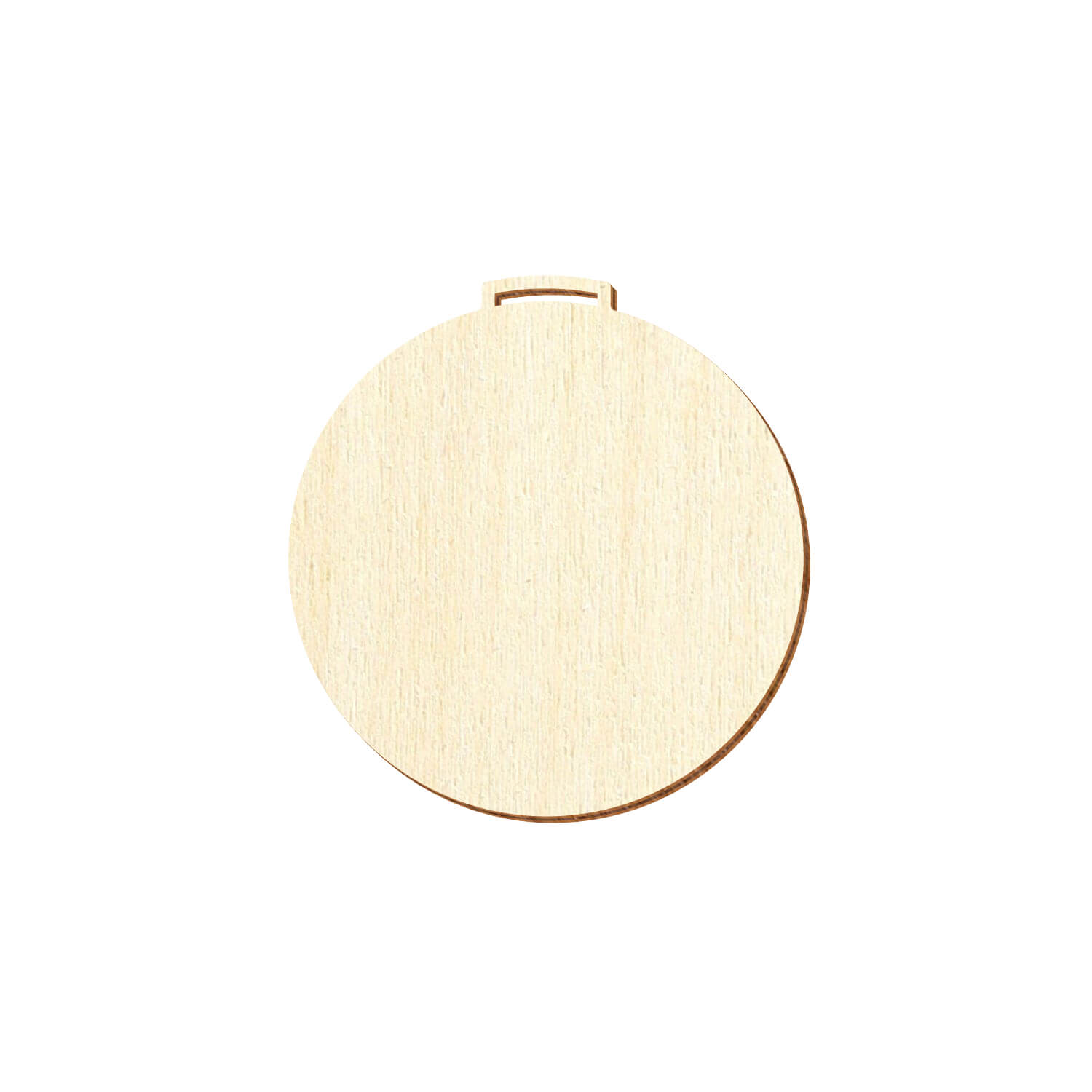 Holz Medaille rund - Deko Basteln 10cm