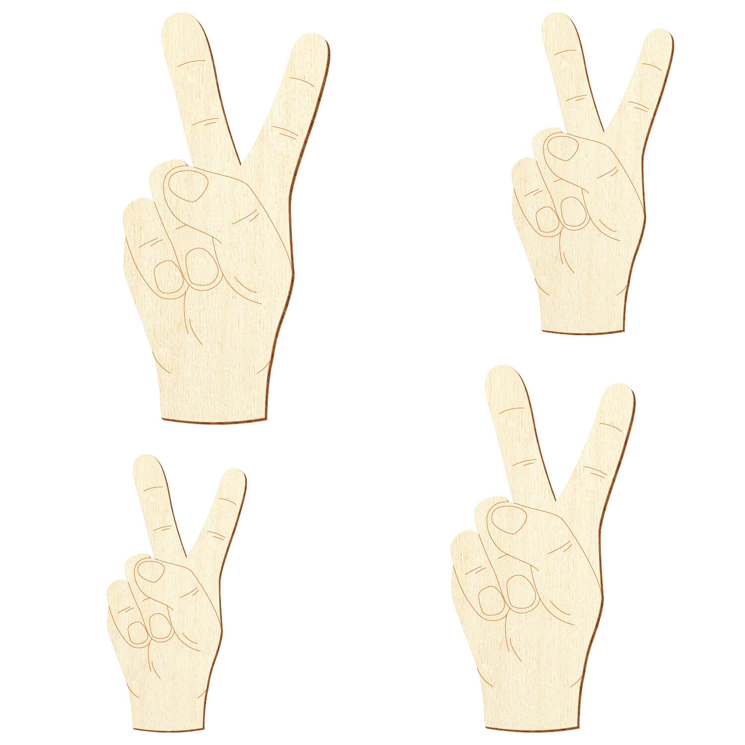 Peace-Hand Gruppefoto