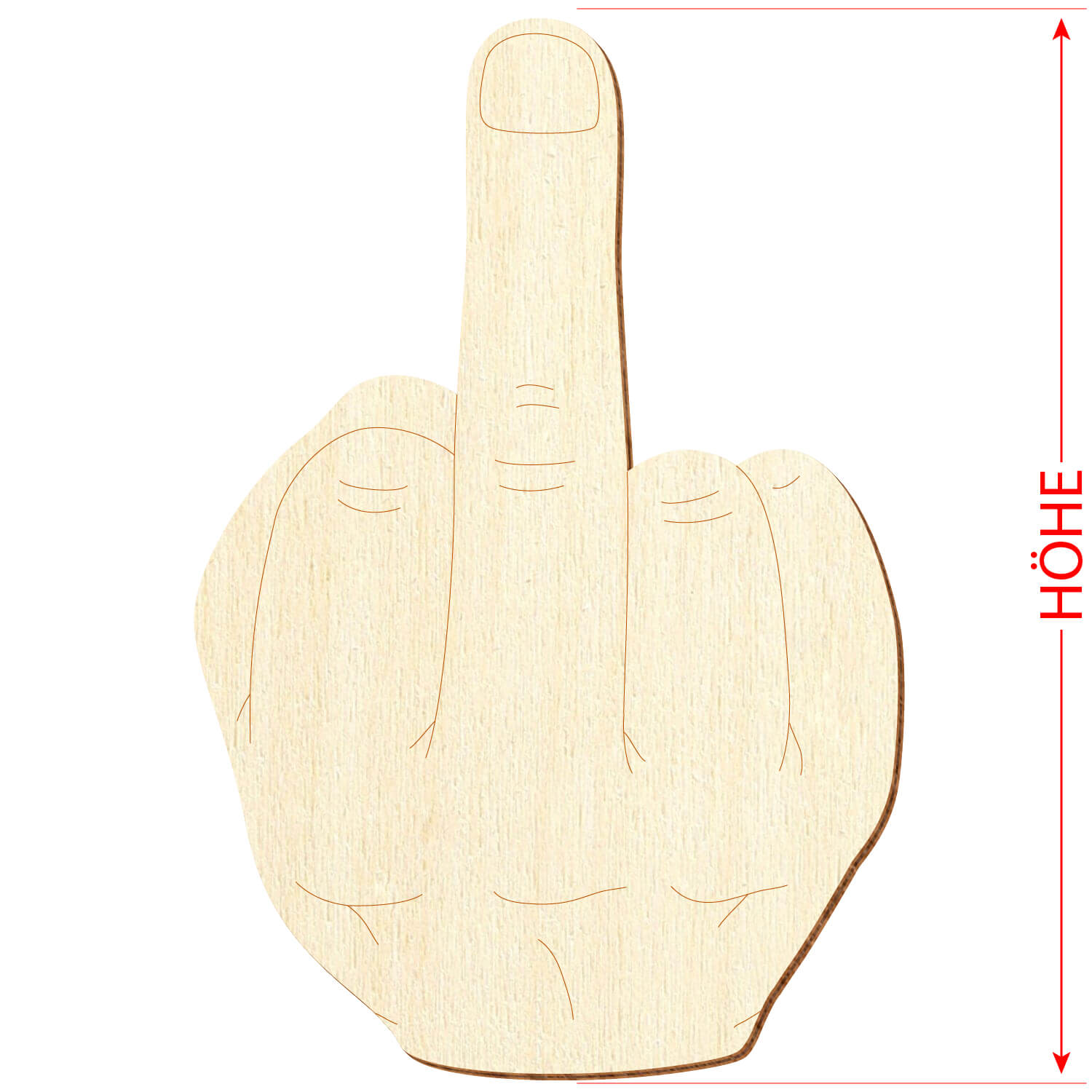 Fuck You Hand Höhe