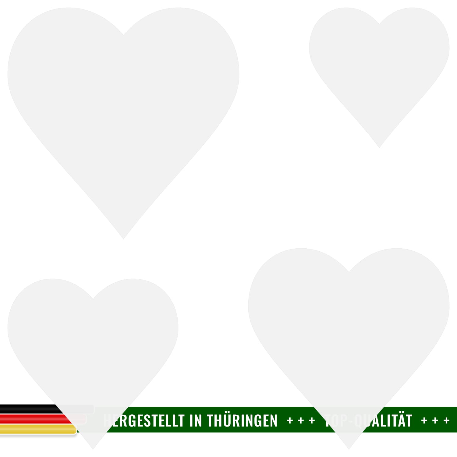 PLEXIGLAS® Zuschnitt 3-50cm - Herz Farblos milchig Gruppe