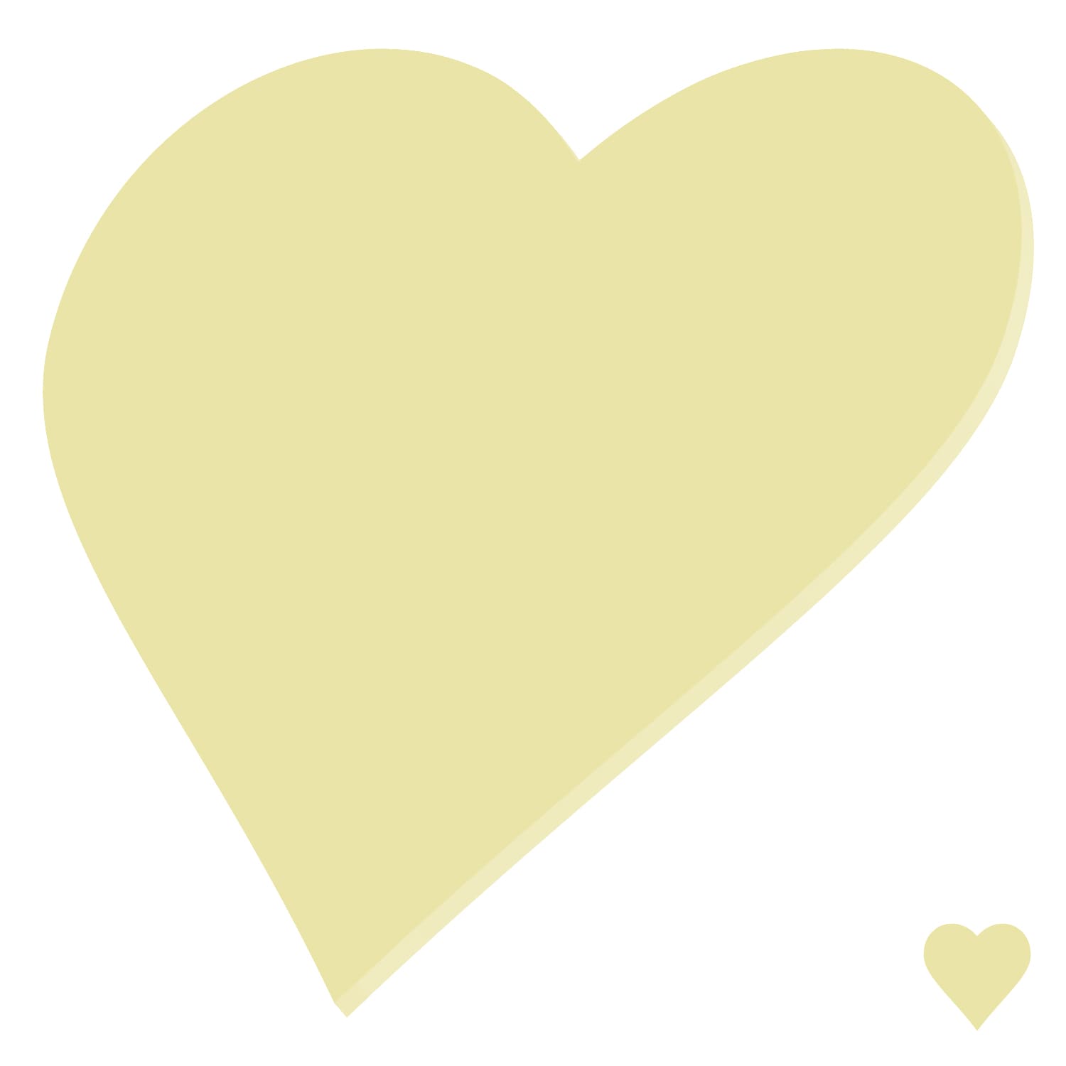 PLEXIGLAS® Zuschnitt 3-50cm - Herz creme
