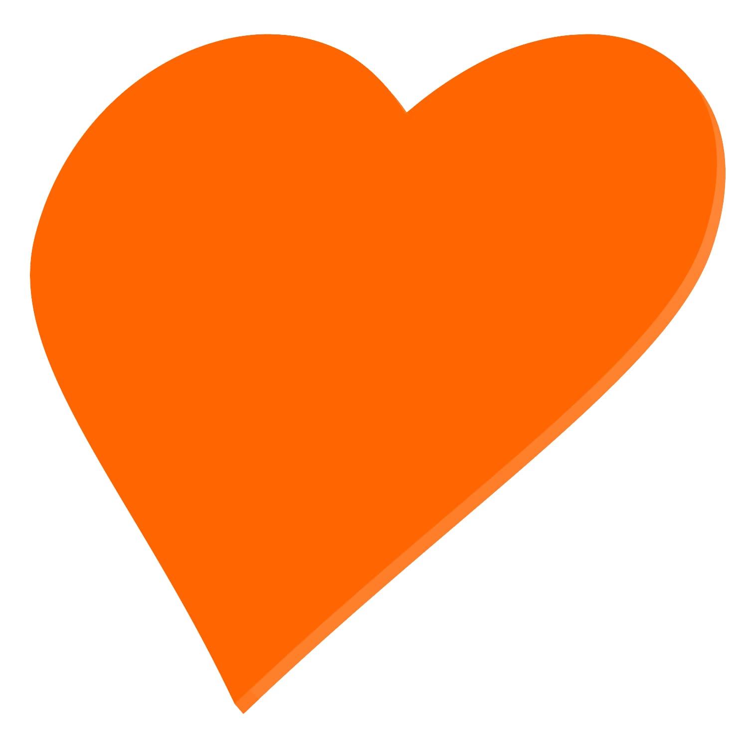 PLEXIGLAS® Zuschnitt 3-50cm - Herz orange Amazon