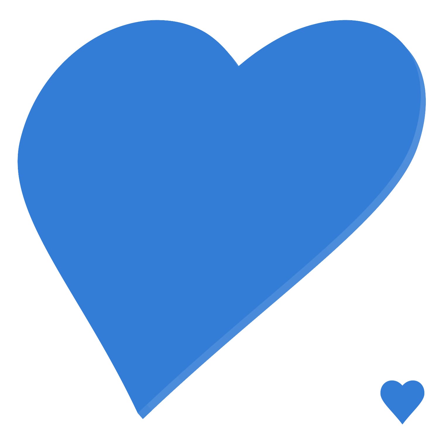 PLEXIGLAS® Zuschnitt 3-50cm - Herz hellblau