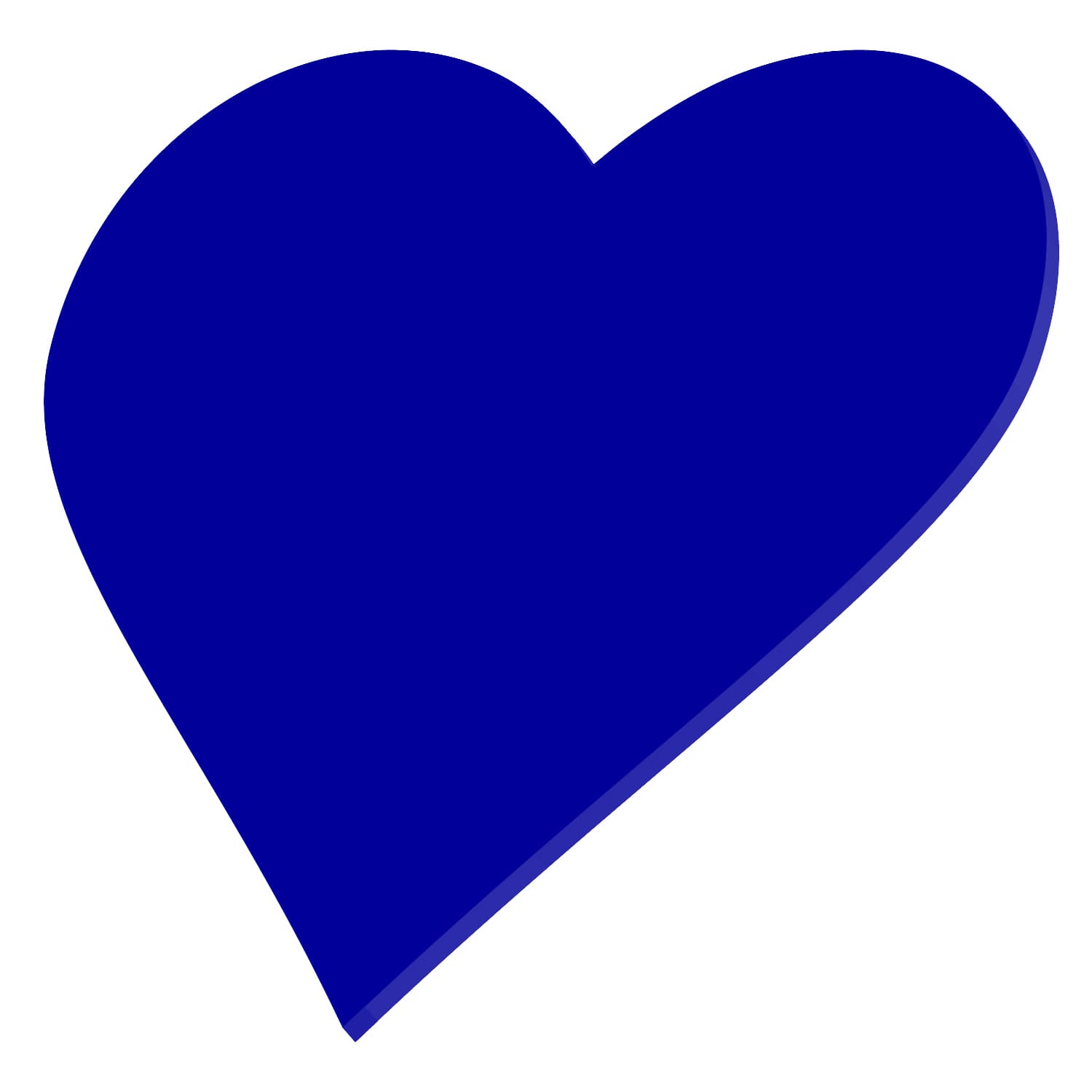 PLEXIGLAS® Zuschnitt 3-50cm - Herz blau Amazon
