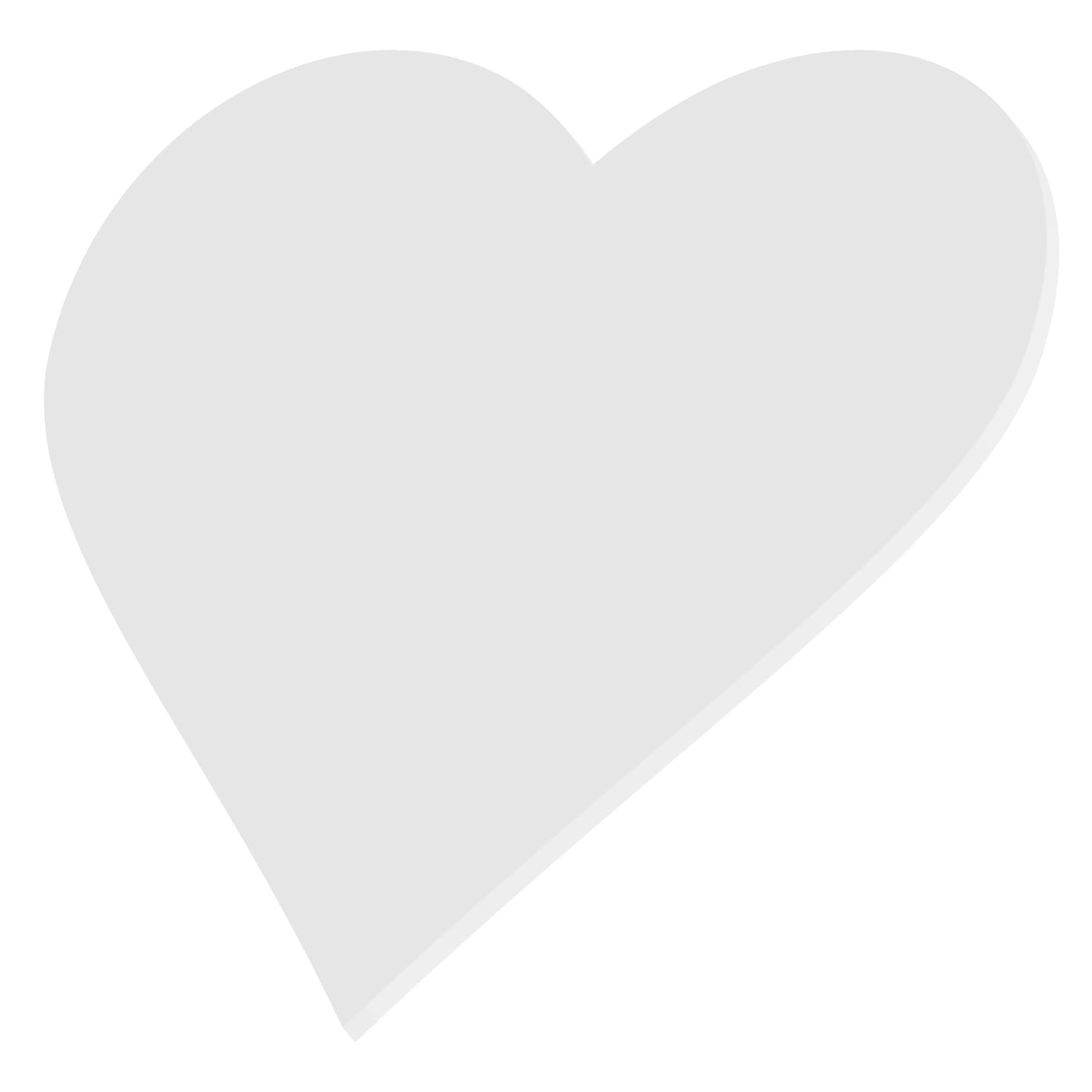 PLEXIGLAS® Zuschnitt 3-50cm - Herz grau Amazon