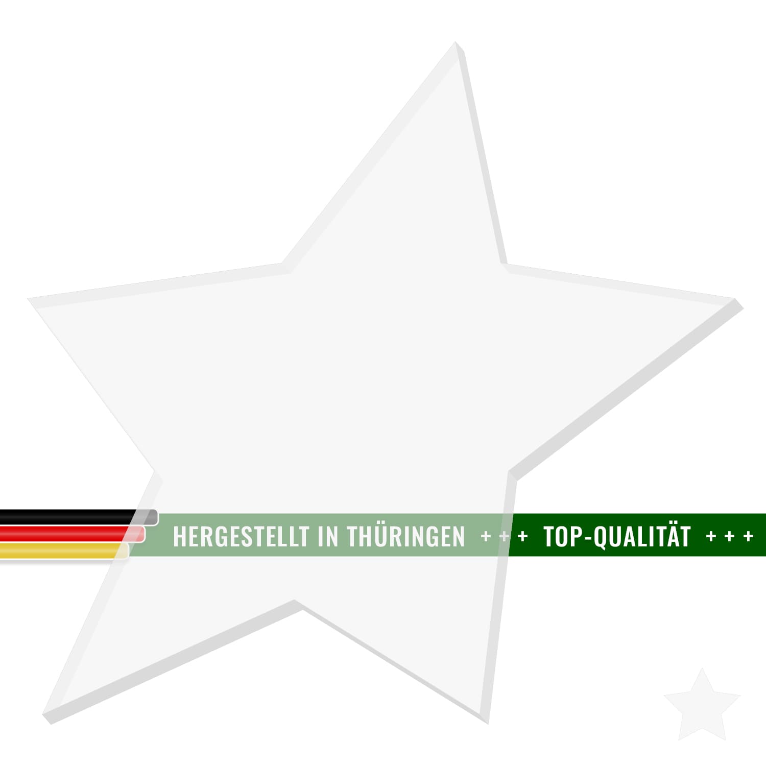 PLEXIGLAS® Zuschnitt 3-50cm - Stern Farblos transparent