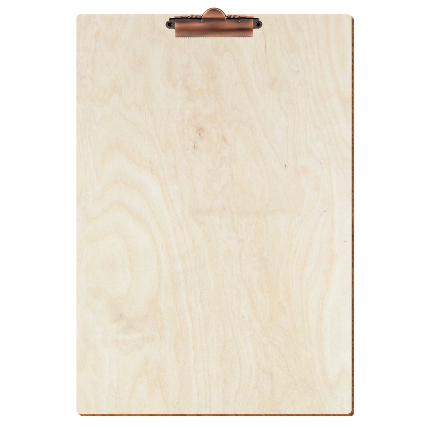 Klemmbrett Standardform Birke natur A3 hochkant Zahnklemme Kupfer