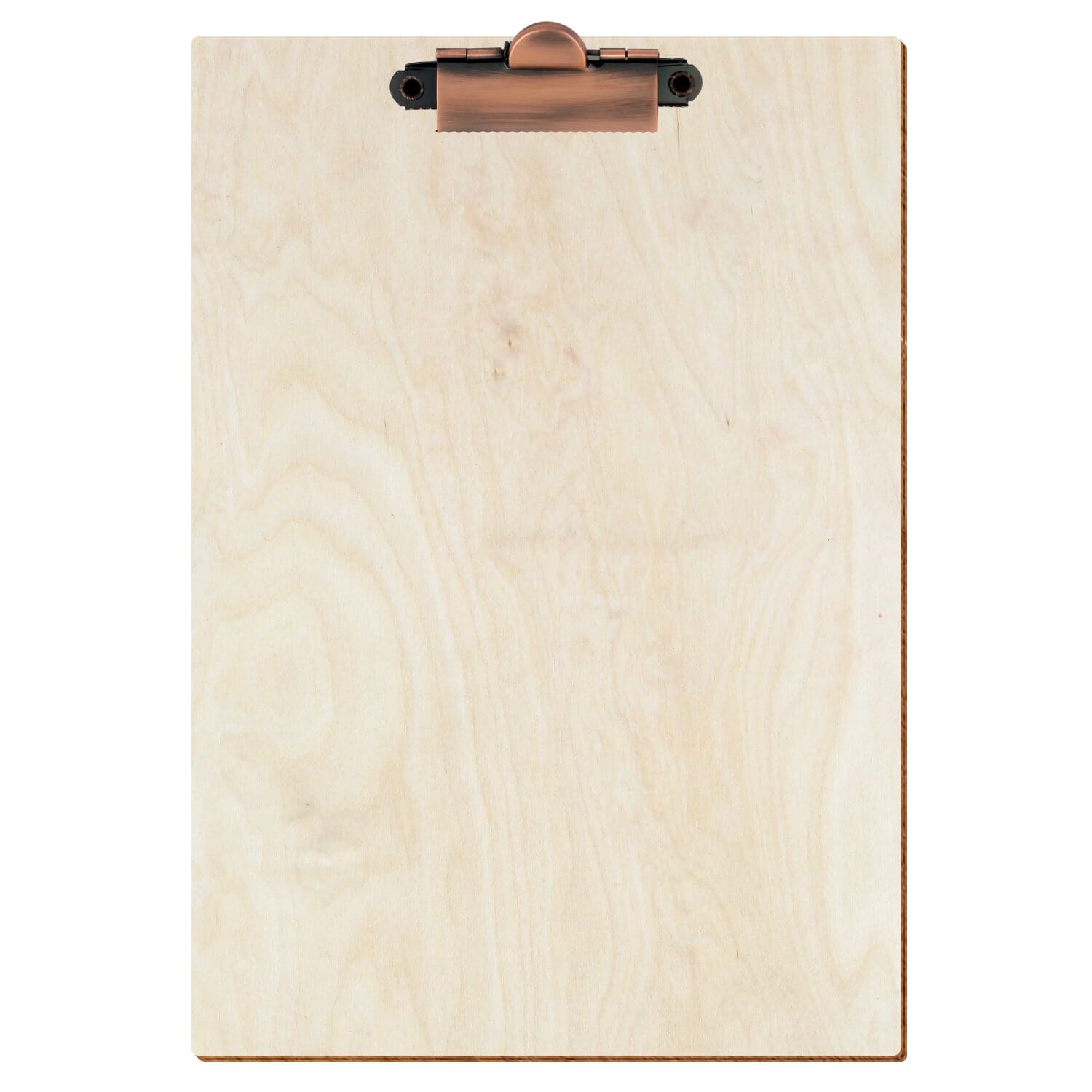 Klemmbrett Standardform Birke natur A5 hochkant Zahnklemme Kupfer