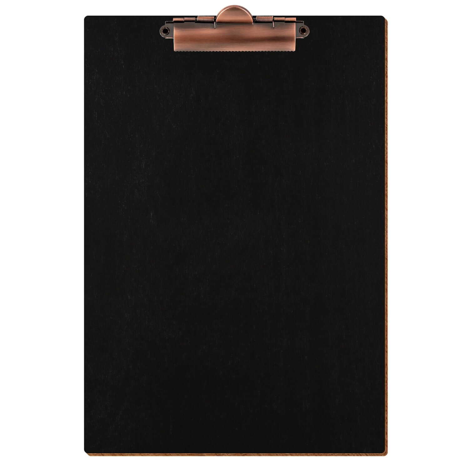 Klemmbrett Standardform Schwarz A4 hochkant Zahnklemme Kupfer