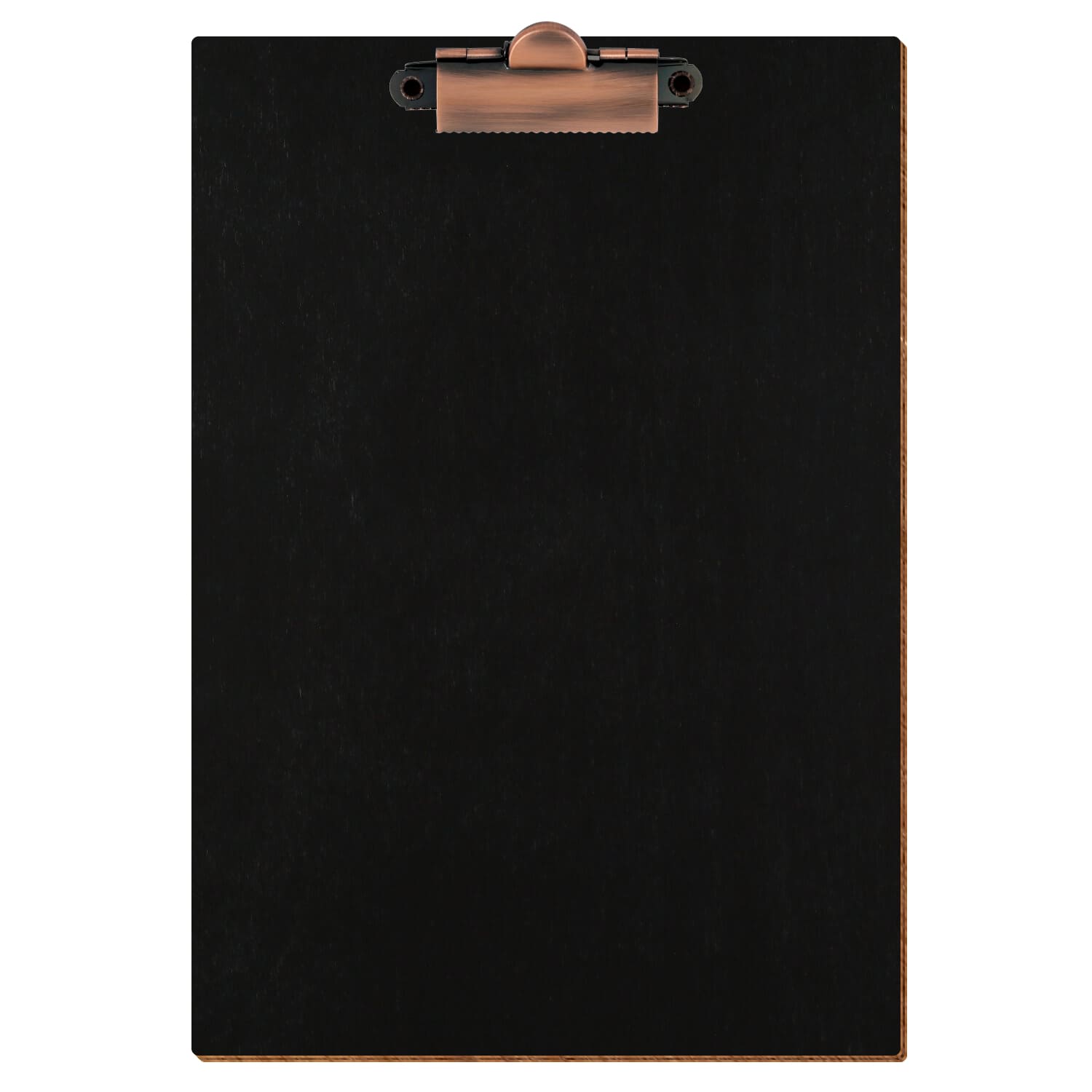 Klemmbrett Standardform Schwarz A5 hochkant Zahnklemme Kupfer