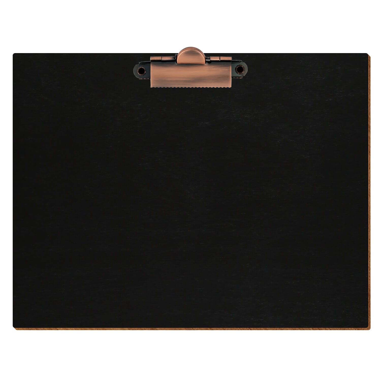 Klemmbrett Standardform Schwarz A5 querkant Zahnklemme Kupfer