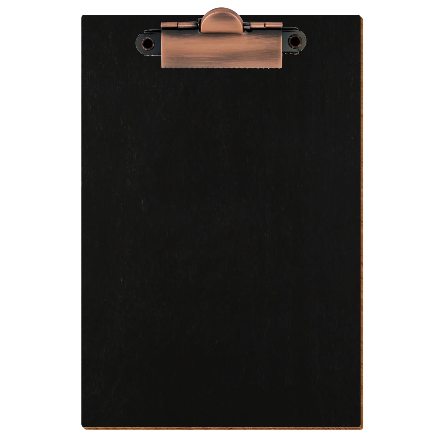 Klemmbrett Standardform Schwarz A6 hochkant Zahnklemme Kupfer