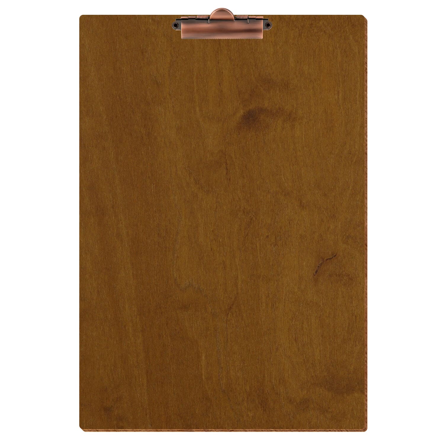Klemmbrett Standardform Teak A3 hochkant Zahnklemme Kupfer