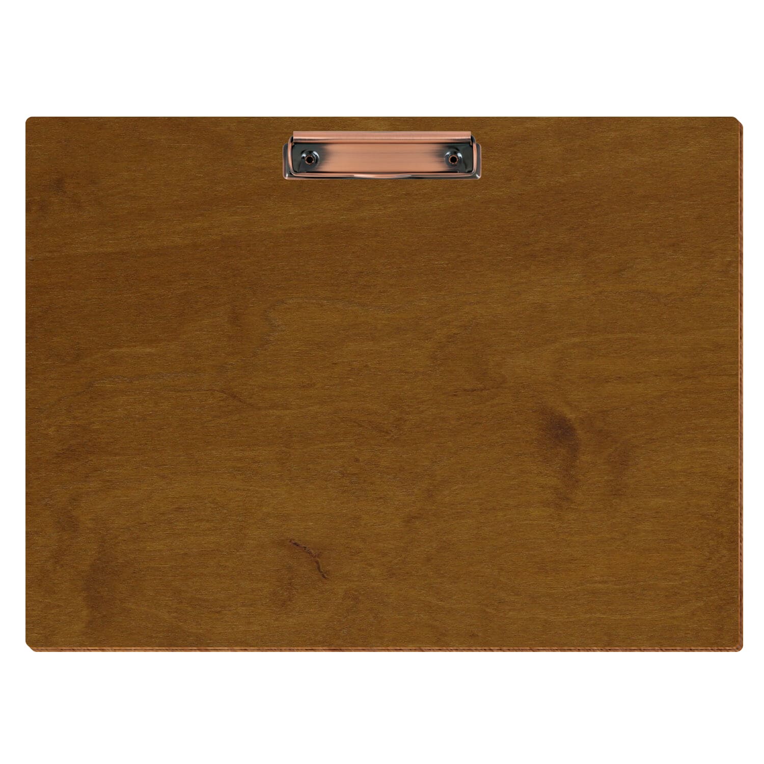 Klemmbrett Standardform Teak A3 querkant Bügelklemme Kupfer