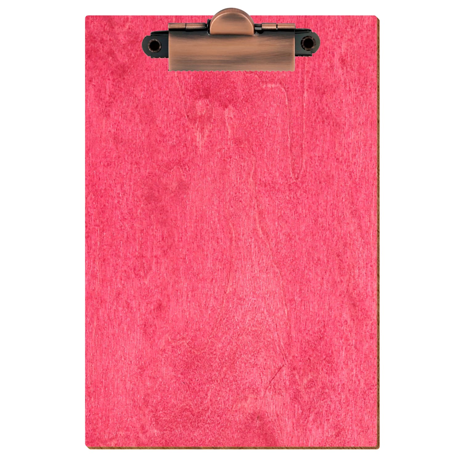Klemmbrett Standardform Dunkelpink A6 hochkant Zahnklemme Kupfer