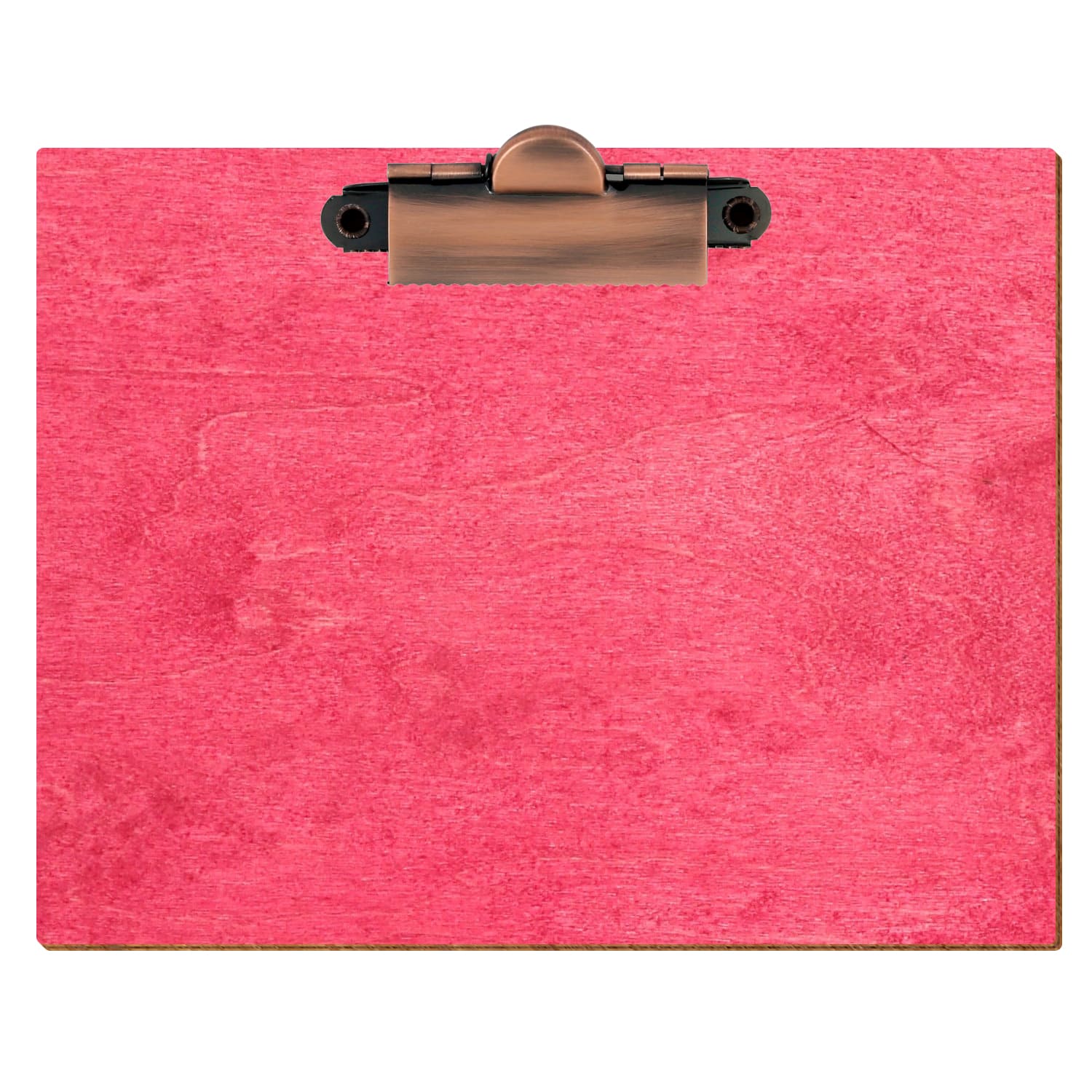 Klemmbrett Standardform Dunkelpink A6 querkant Zahnklemme Kupfer