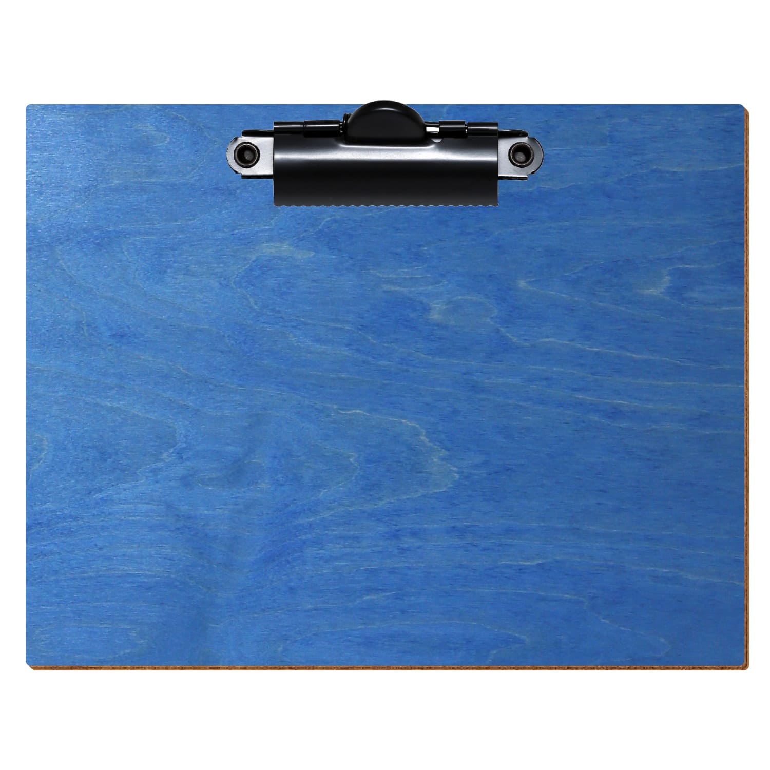 Klemmbrett Standardform Kornblumenblau A6 querkant Zahnklemme schwarz