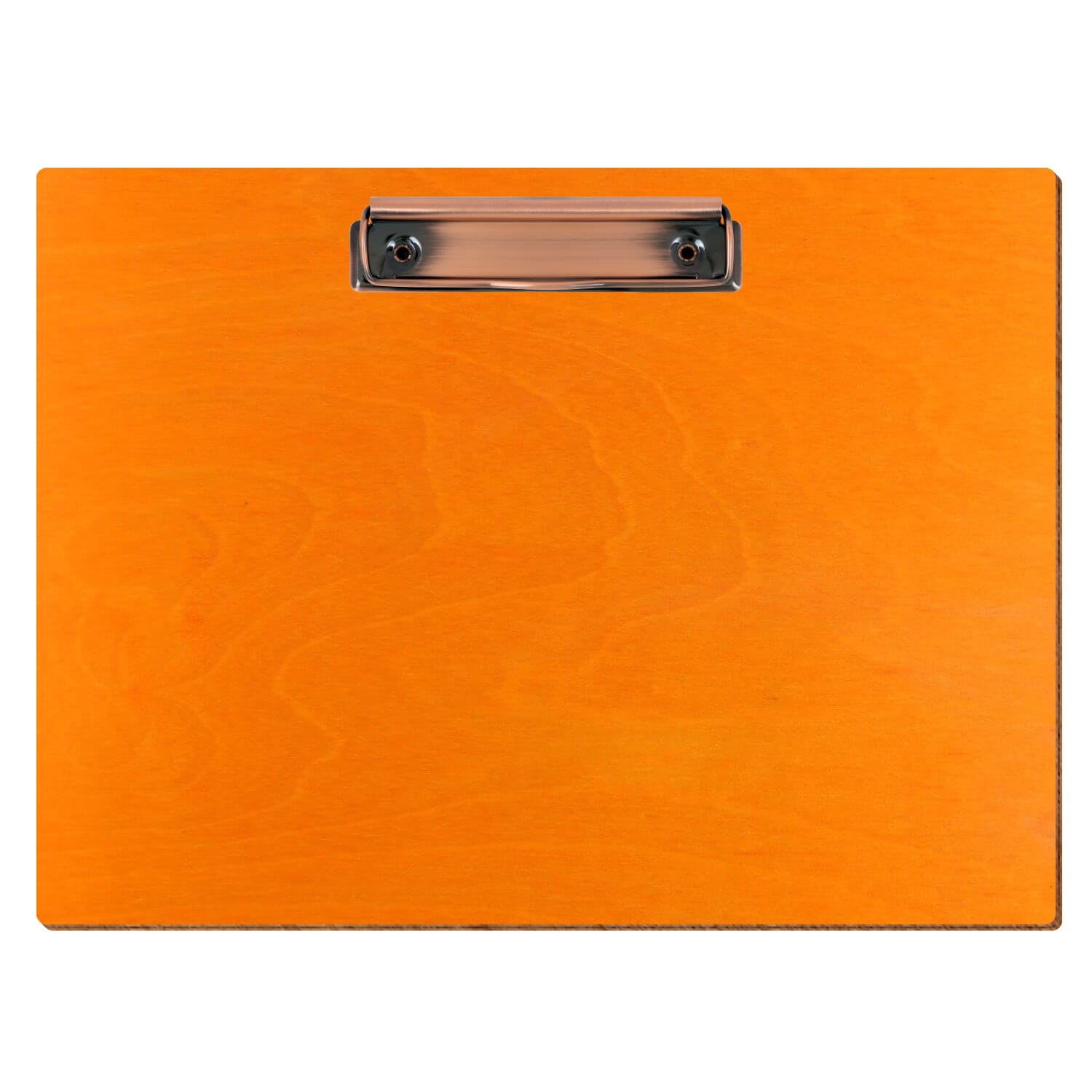 Klemmbrett Standardform Orange A4 querkant Bügelklemme Kupfer