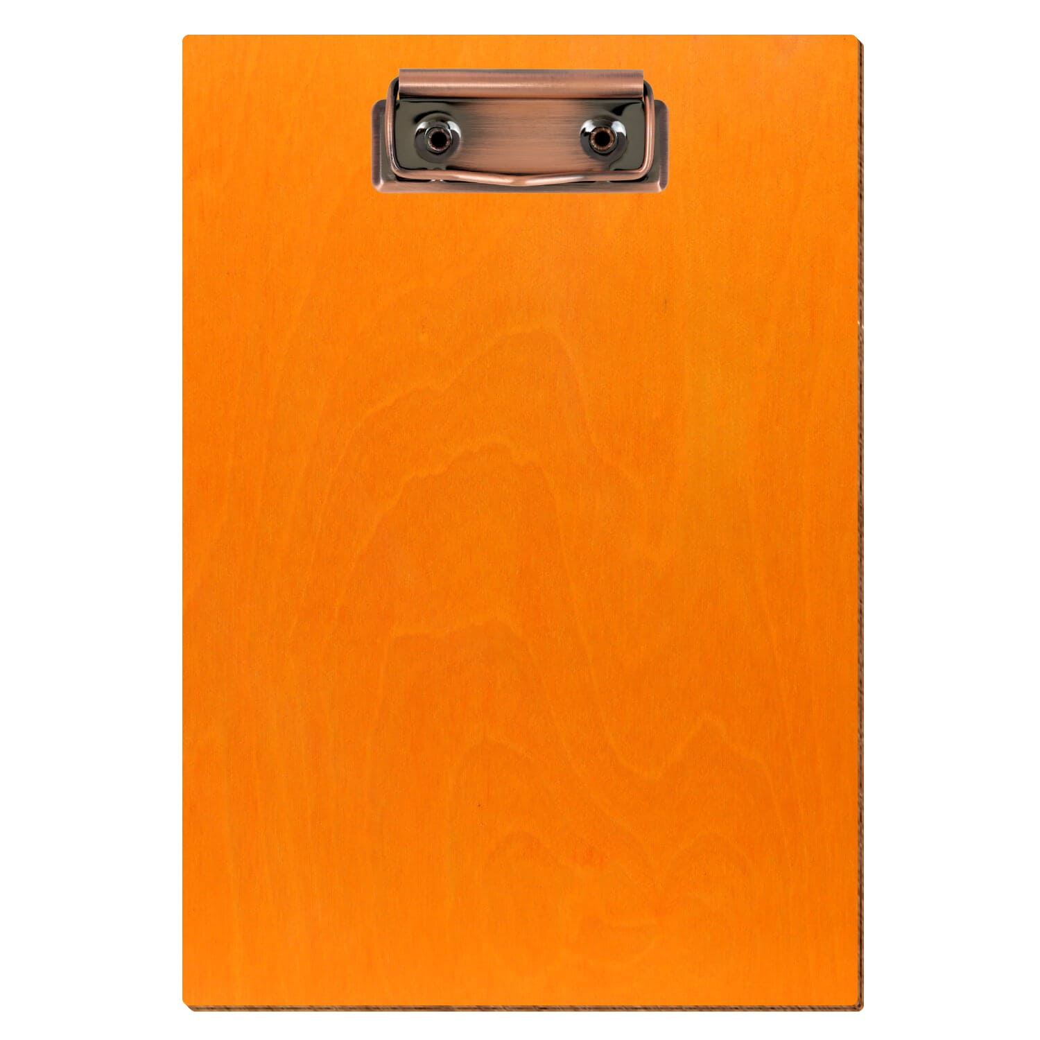Klemmbrett Standardform Orange A5 hochkant Bügelklemme Kupfer