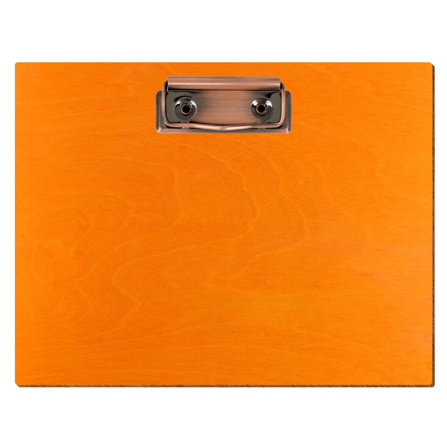 Klemmbrett Standardform Orange A5 querkant Bügelklemme Kupfer
