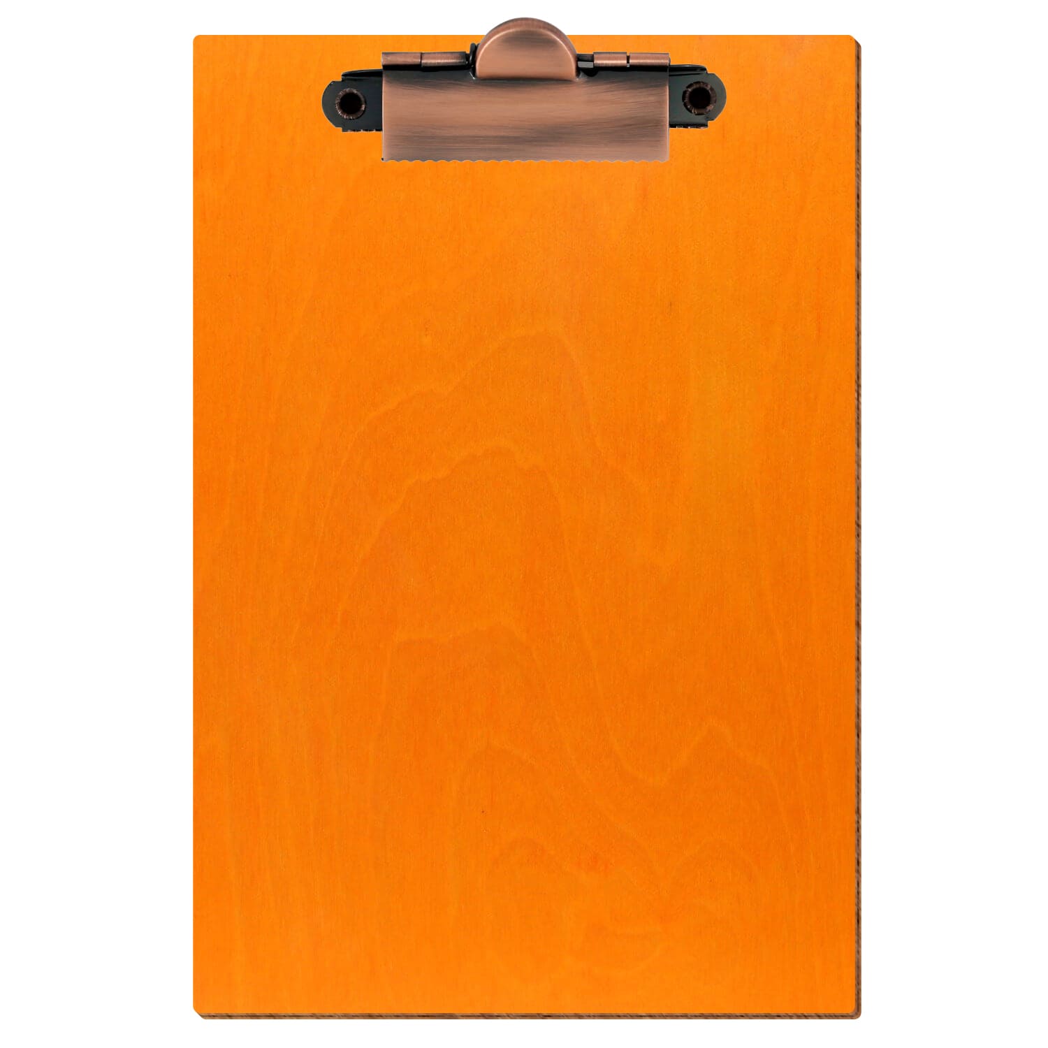 Klemmbrett Standardform Orange A6 hochkant Zahnklemme Kupfer