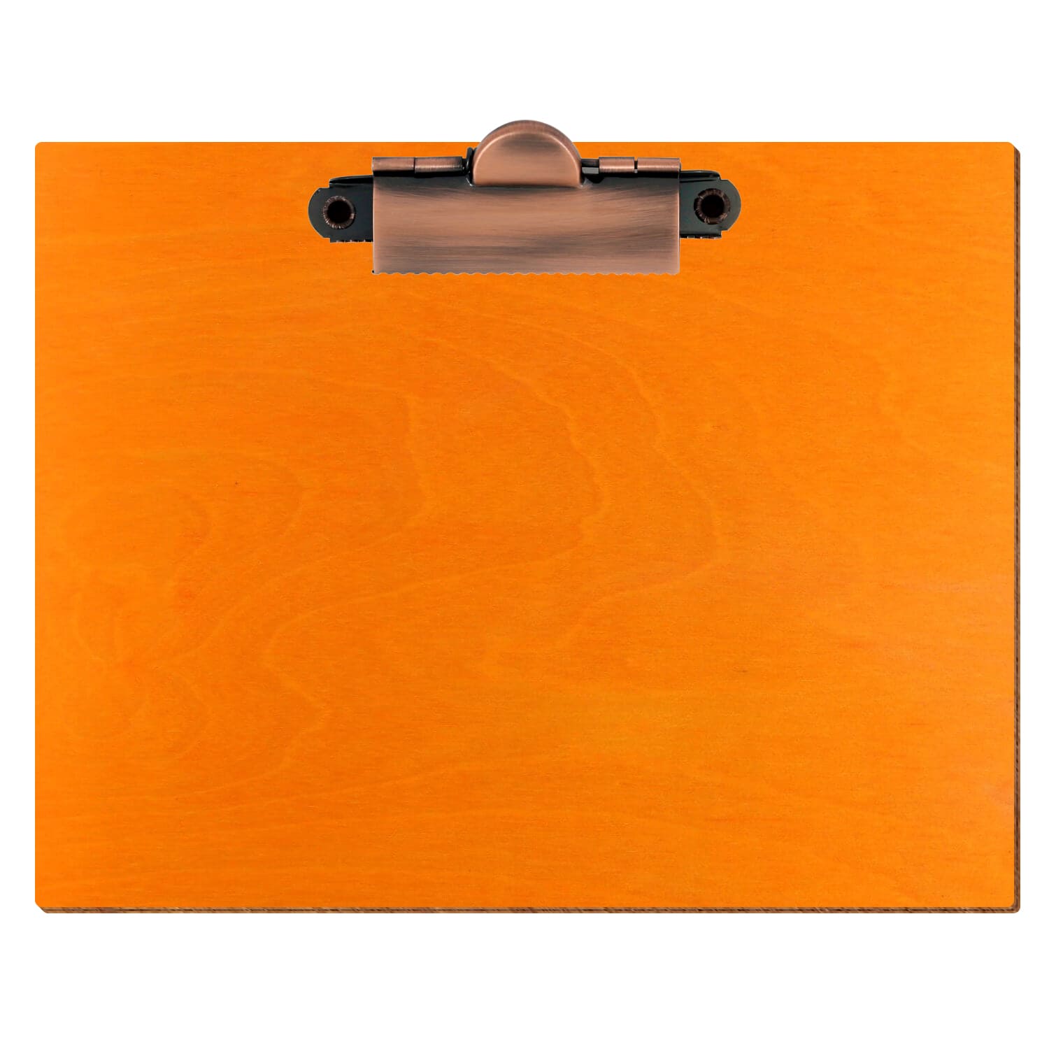 Klemmbrett Standardform Orange A6 querkant Zahnklemme Kupfer