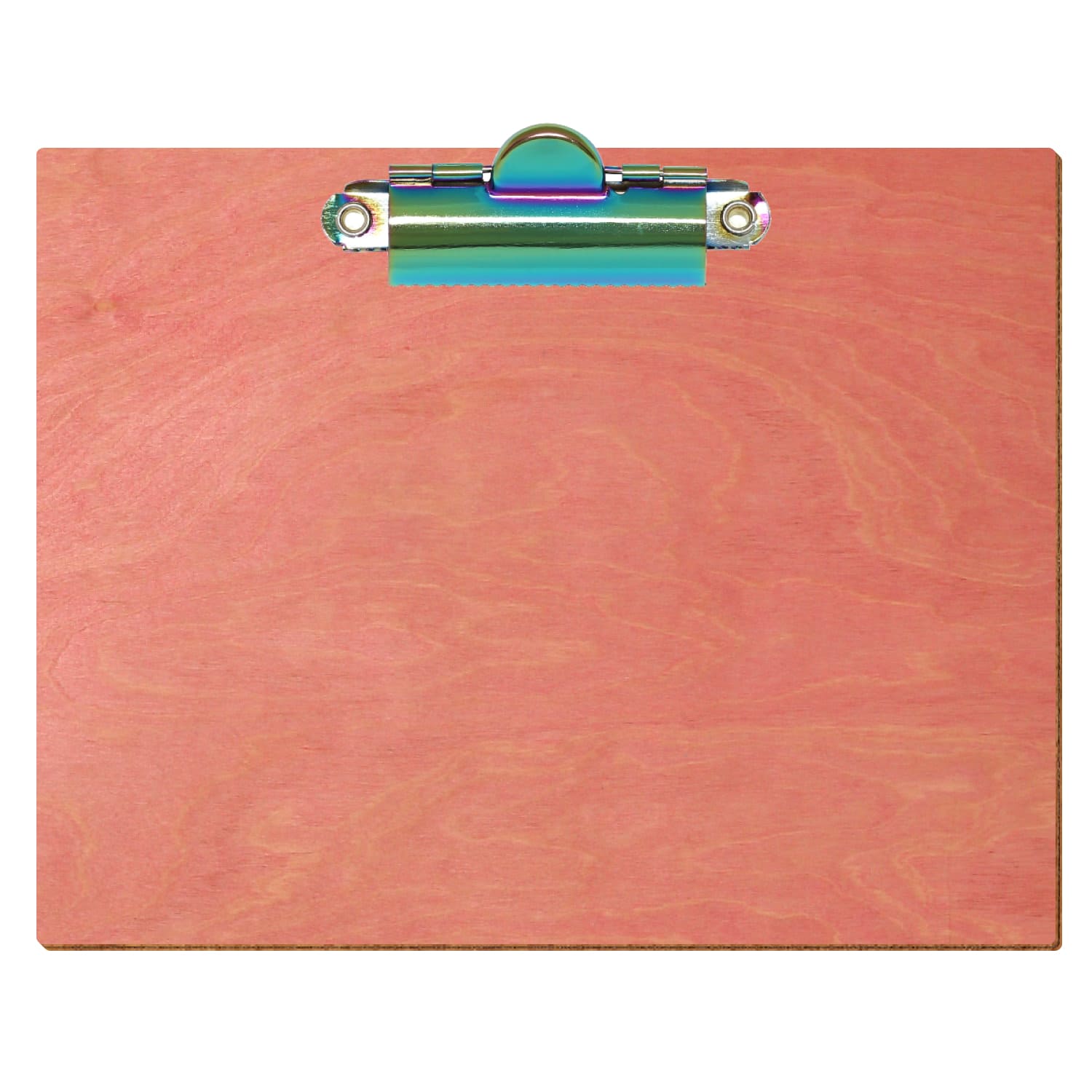 Klemmbrett Standardform Rosa A6 querkant Zahnklemme Regenbogen