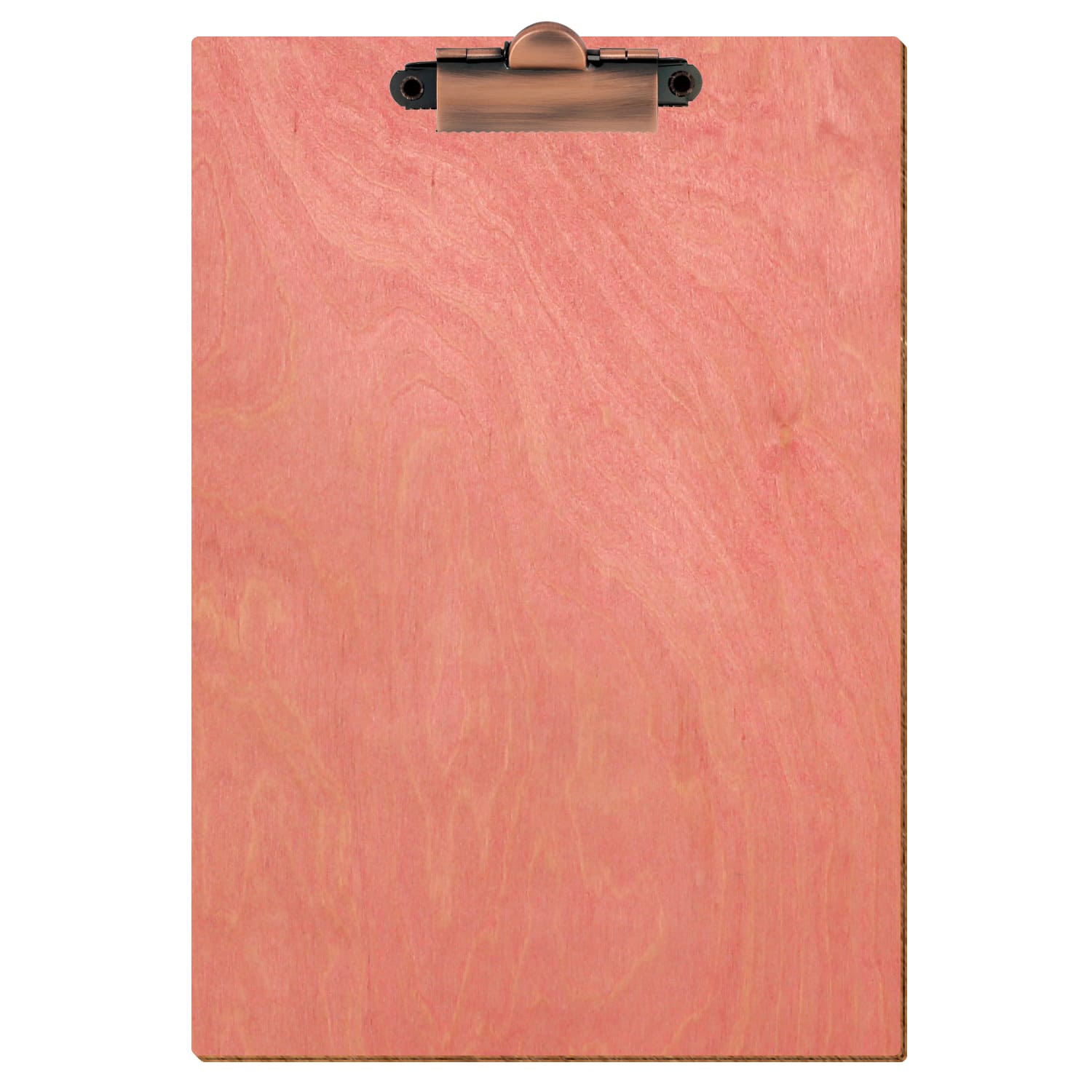 Klemmbrett Standardform Rosa A5 hochkant Zahnklemme Kupfer