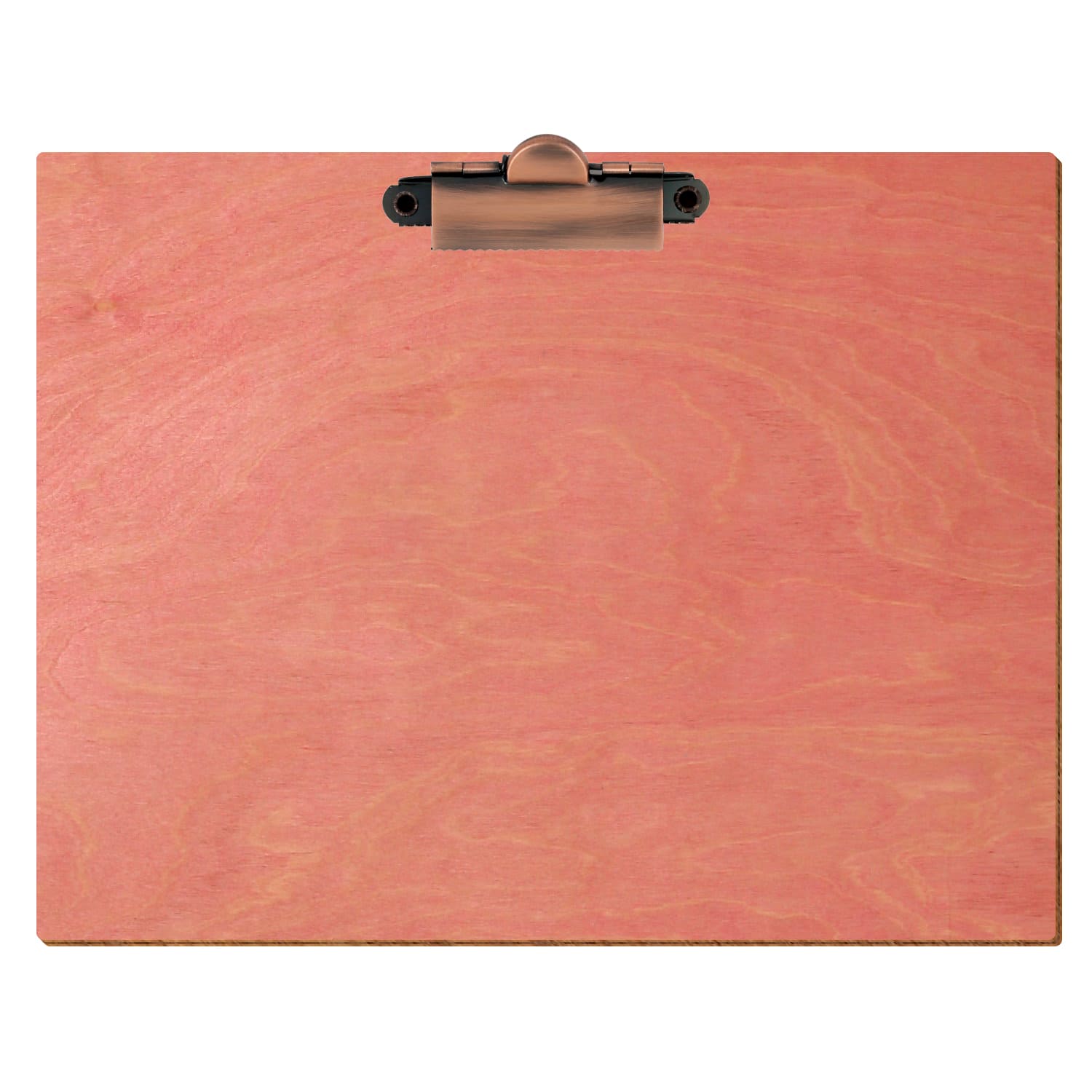Klemmbrett Standardform Rosa A5 querkant Zahnklemme Kupfer