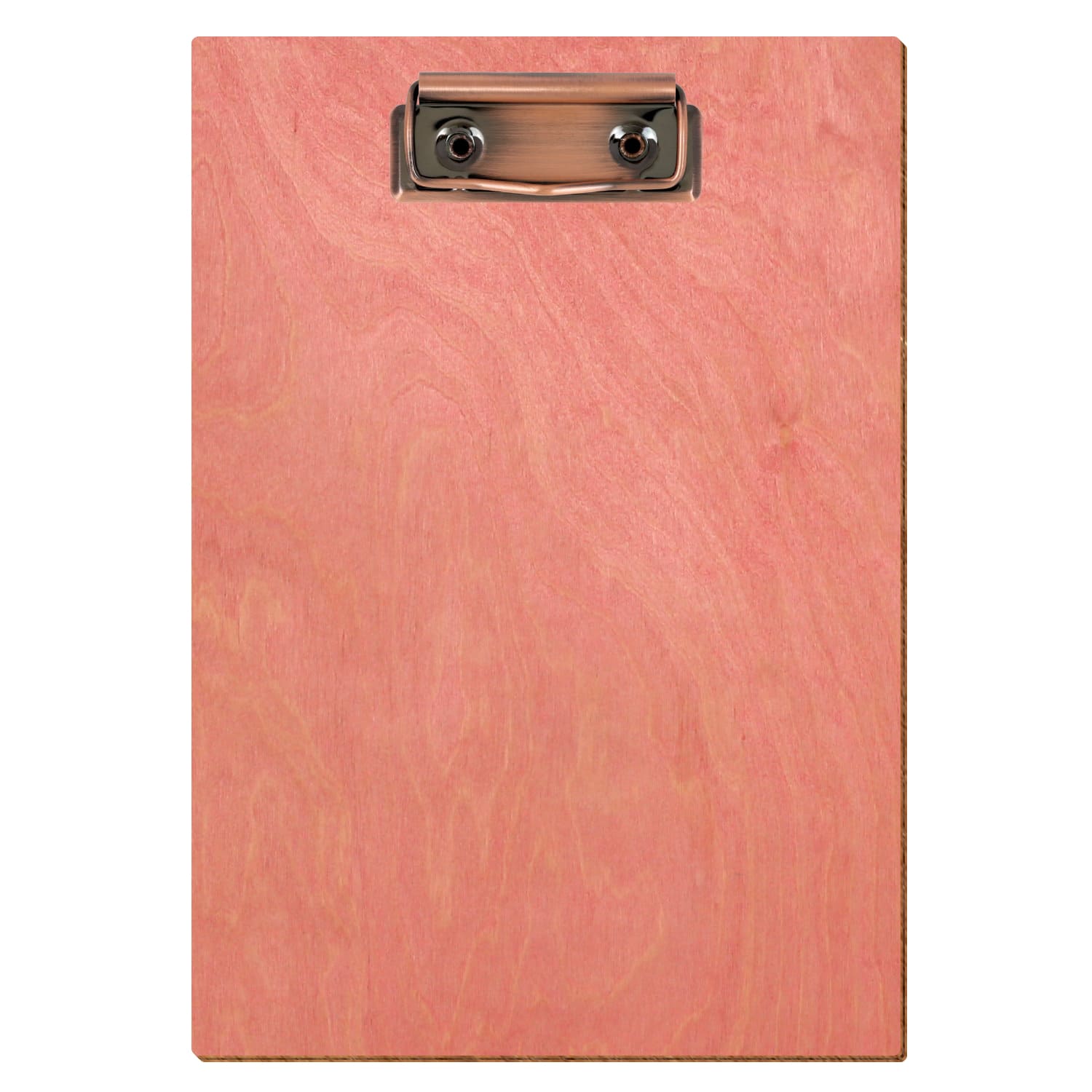 Klemmbrett Standardform Rosa A5 hochkant Bügelklemme Kupfer
