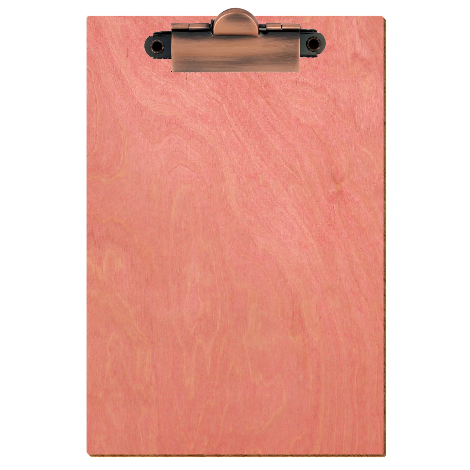 Klemmbrett Standardform Rosa A6 hochkant Zahnklemme Kupfer