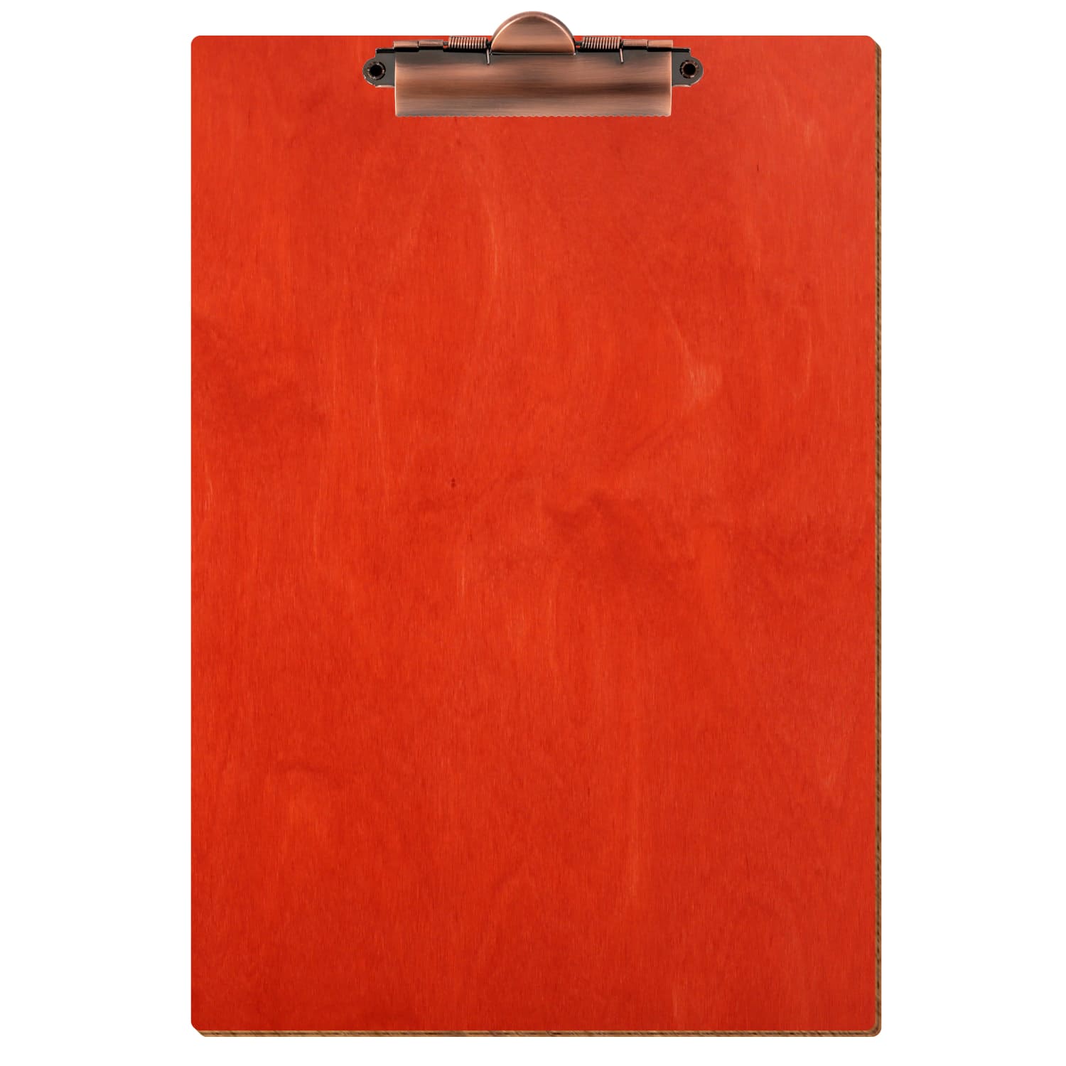 Klemmbrett Standardform Scharlachrot A4 hochkant Zahnklemme Kupfer