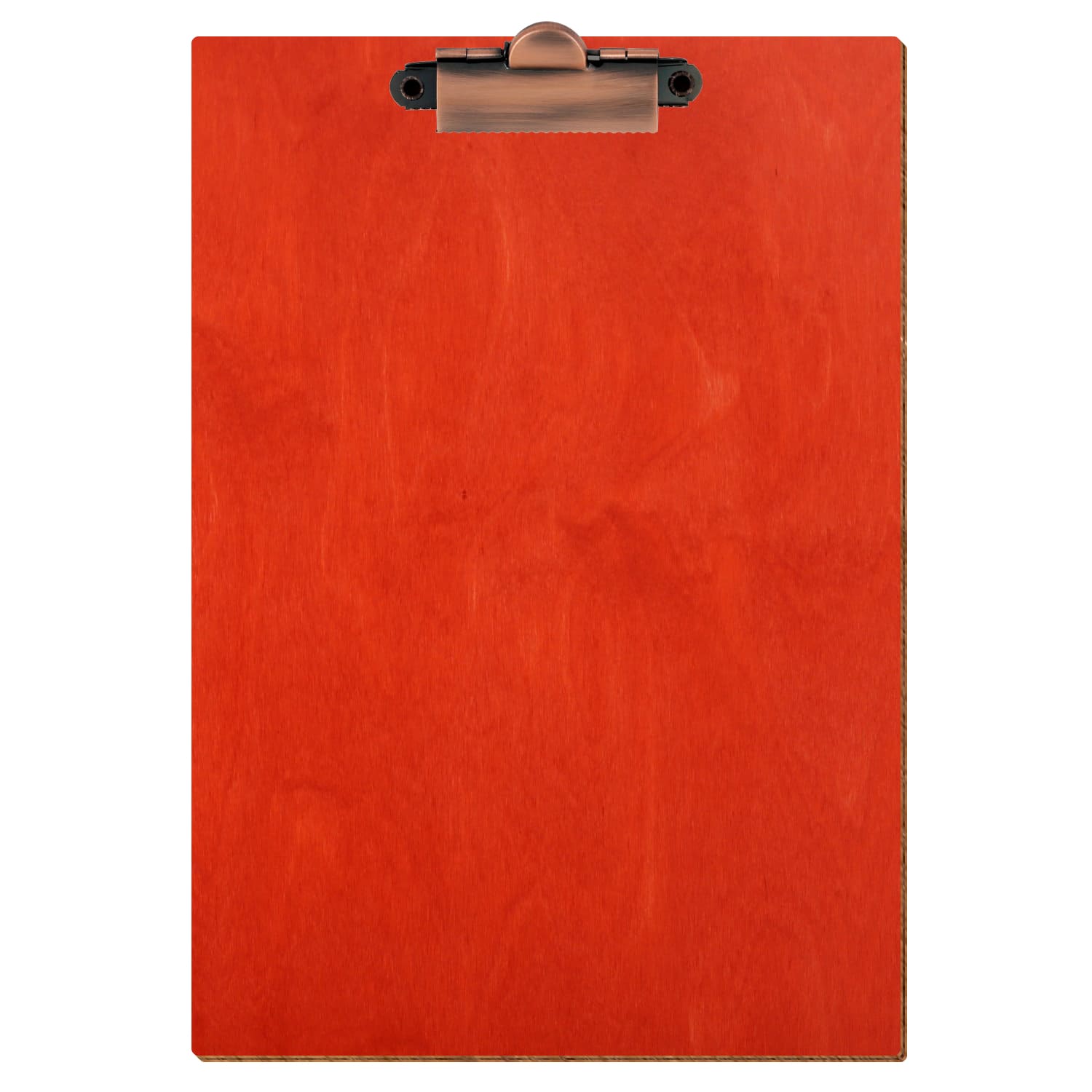 Klemmbrett Standardform Scharlachrot A5 hochkant Zahnklemme Kupfer