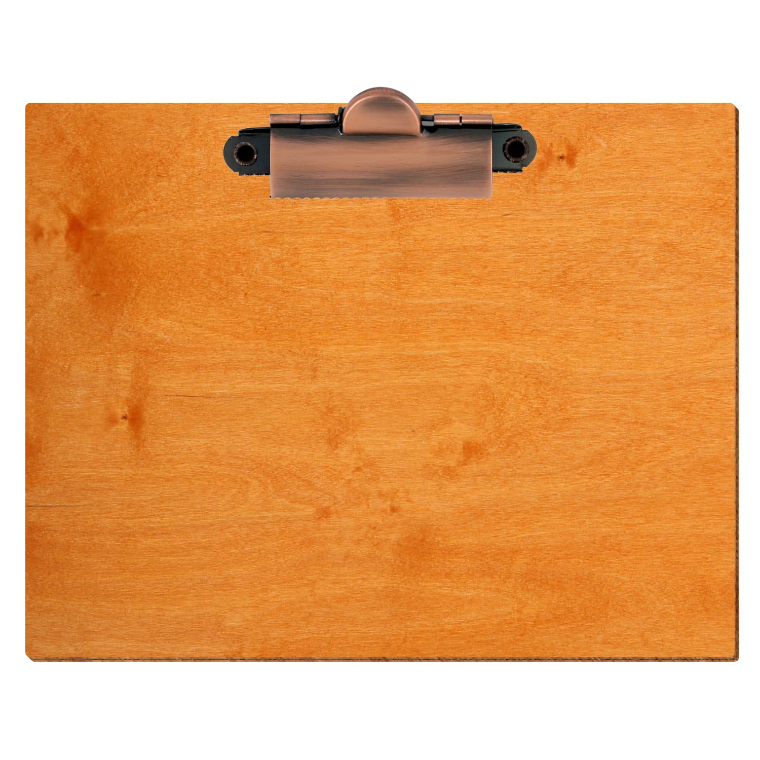 Klemmbrett Standardform Toscana A6 querkant Zahnklemme Kupfer