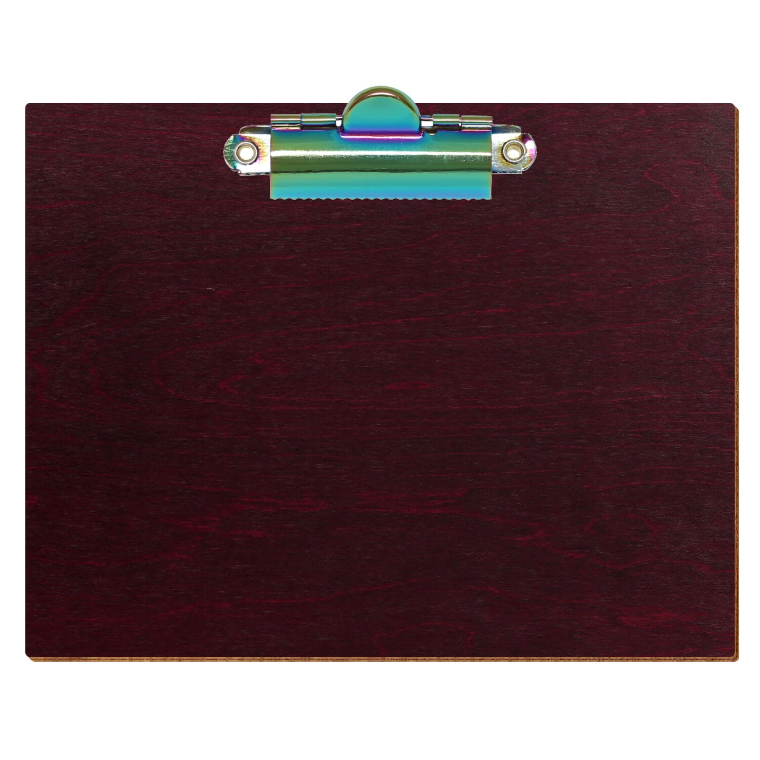 Klemmbrett Standardform Violett A6 querkant Zahnklemme Regenbogen