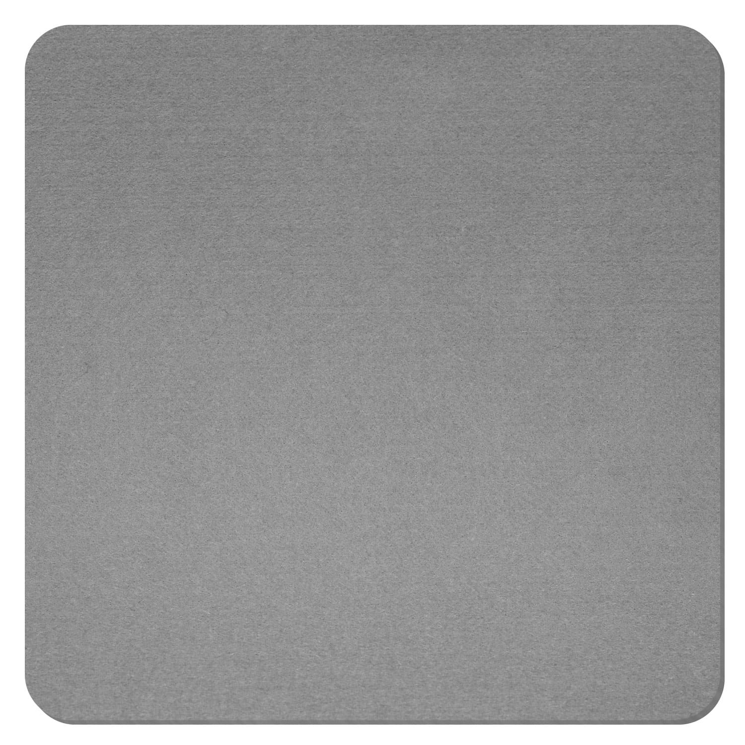 Quadrat gerundet Filz Zuschnitt Grau 3-60cm