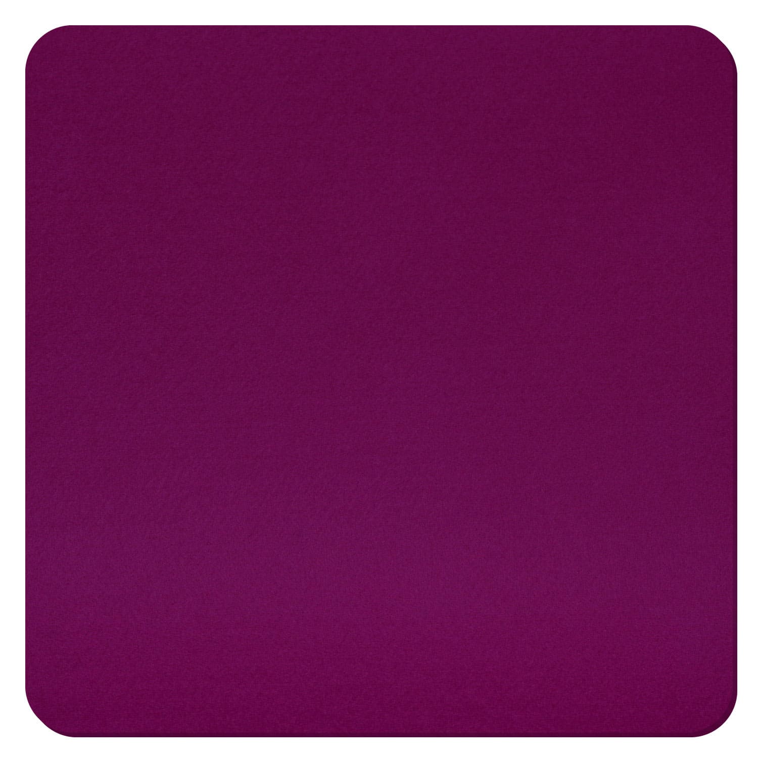 Quadrat gerundet Filz Zuschnitt Aubergine 3-60cm