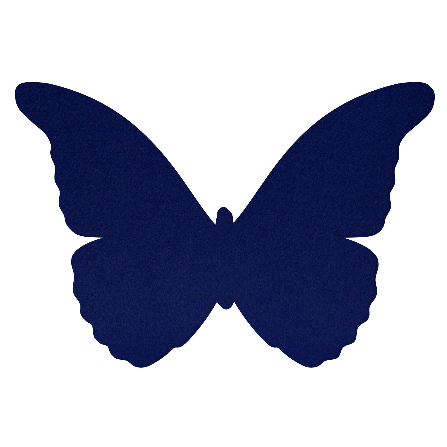 Schmetterling Filz Zuschnitt Blau 3-60cm