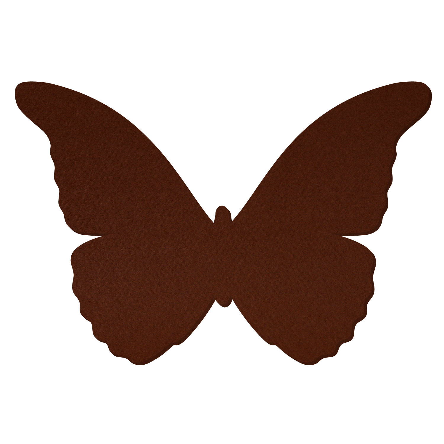 Schmetterling Filz Zuschnitt Braun 3-60cm