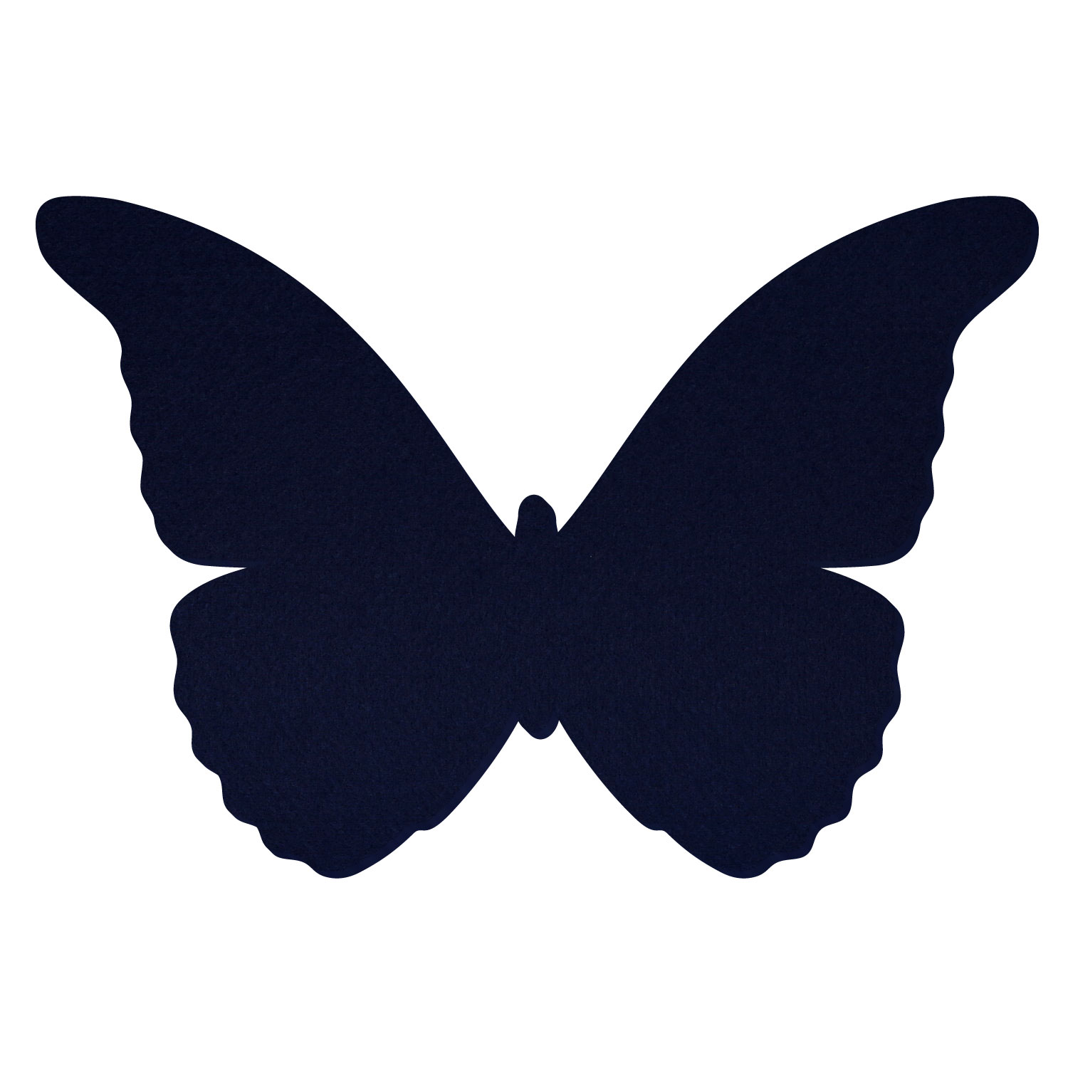 Schmetterling Filz Zuschnitt Dunkelblau 3-60cm